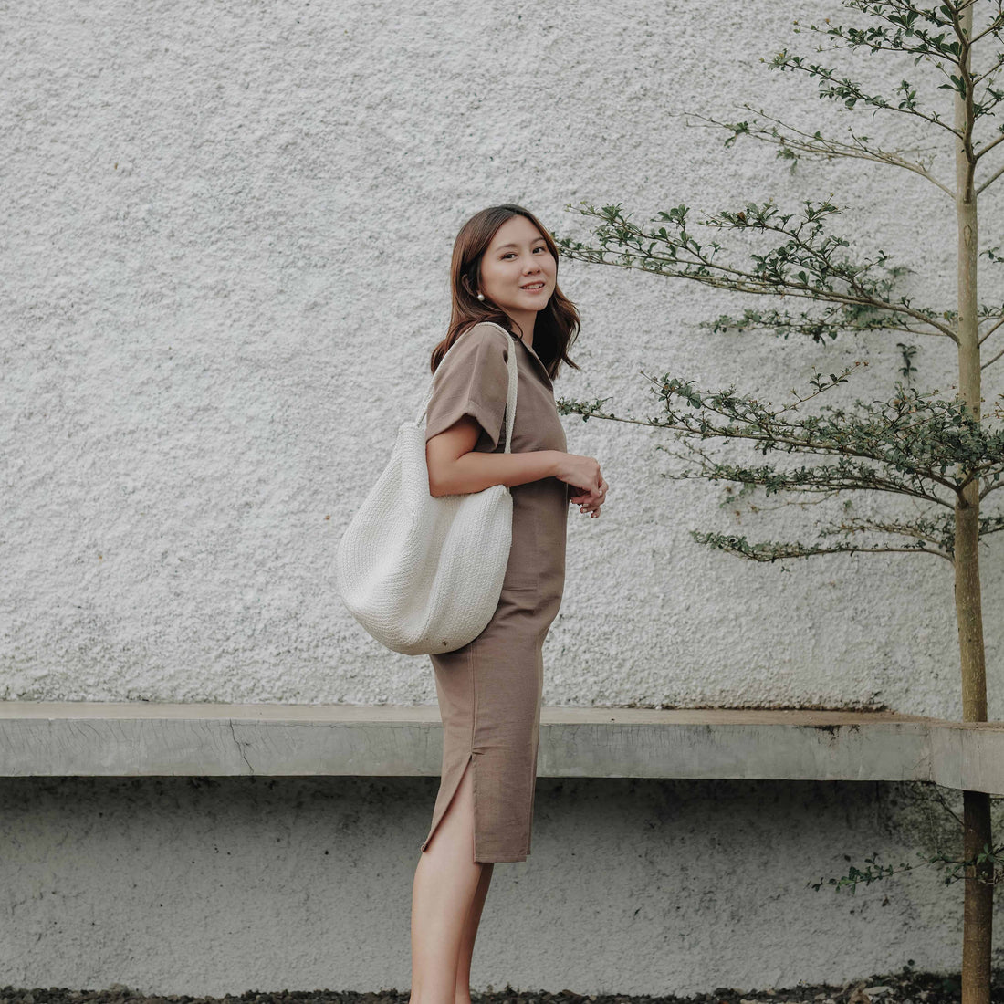 Lolliestory Viony Simple Midi Dress