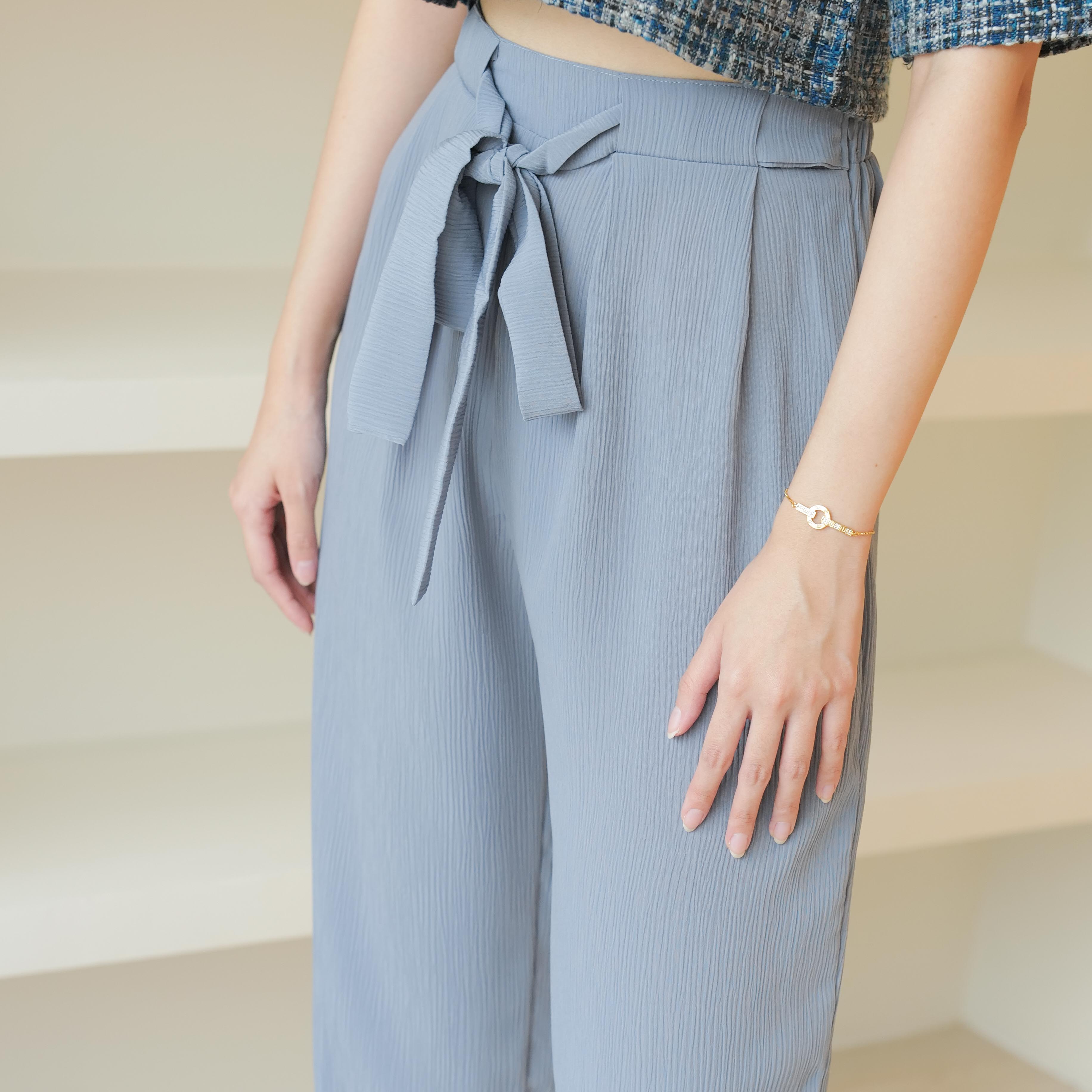 Lolliestory Fleur Cotton Crinkle Pants