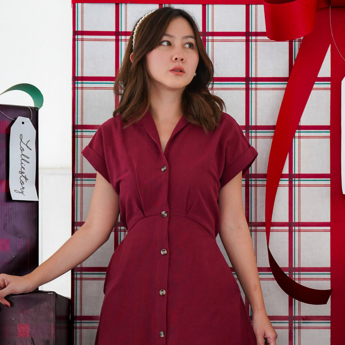 Lolliestory Leah Cotton Midi Dress - Lolliestory