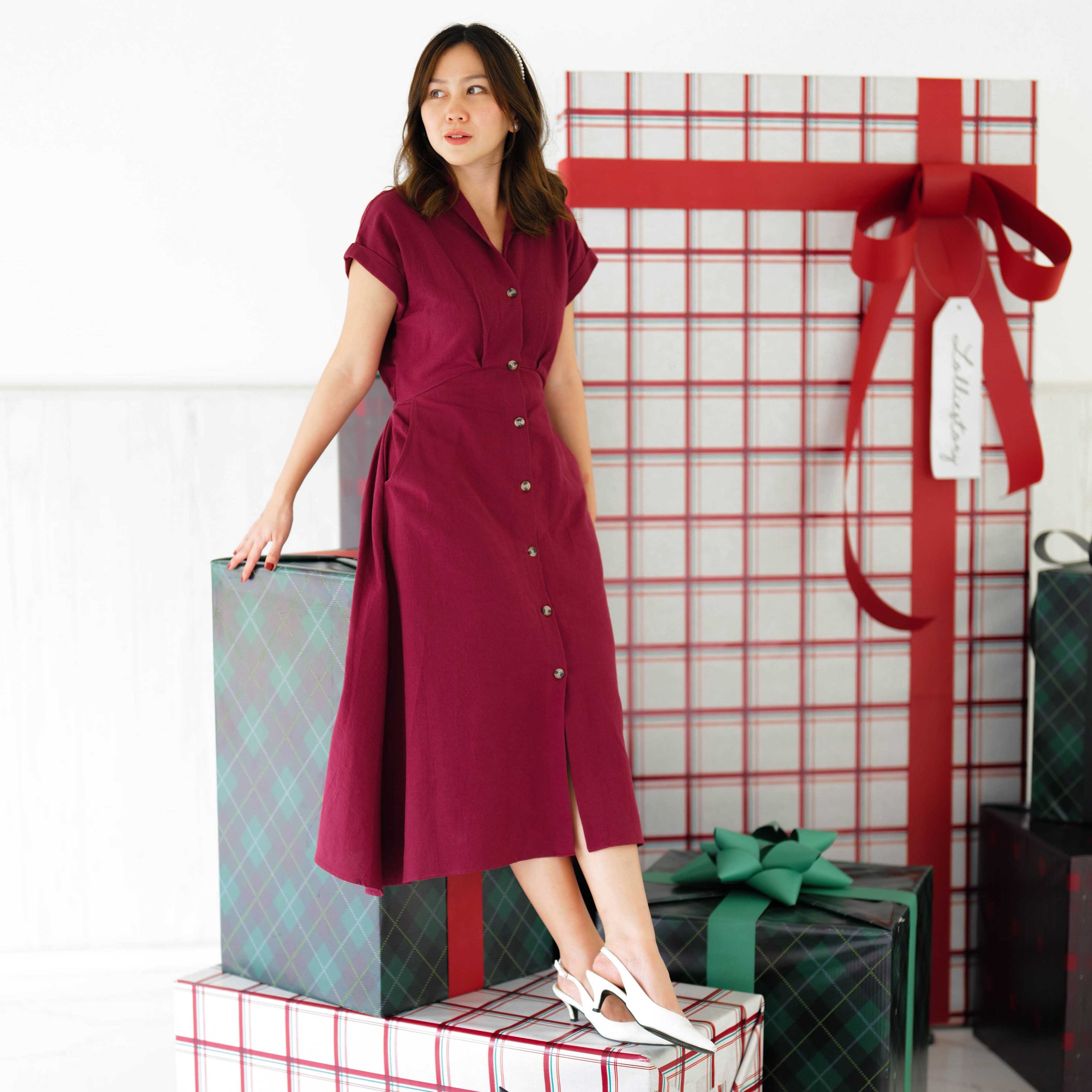 Lolliestory Leah Cotton Midi Dress - Lolliestory