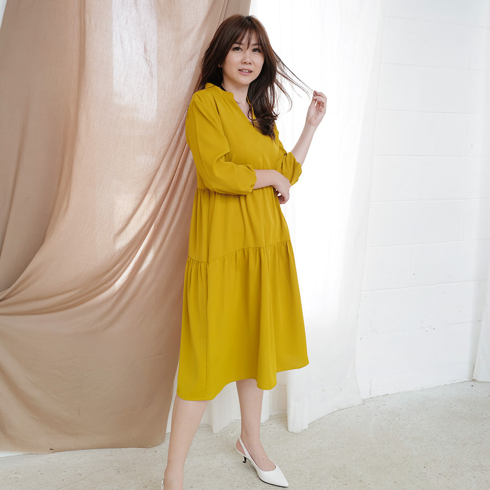 Levyta Simple Midi Dress - Lolliestory