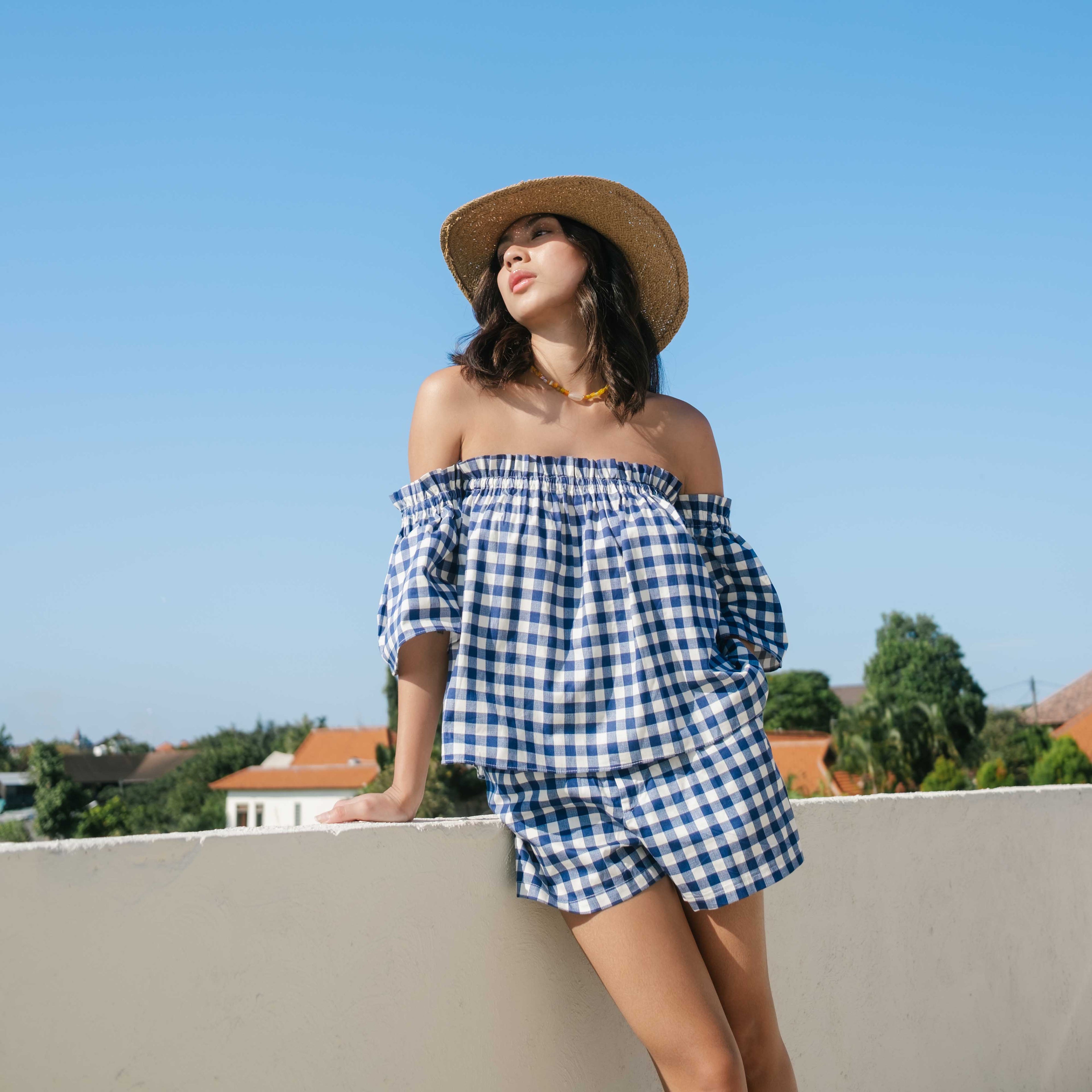 Lolliestory Rory Off-shoulder Cotton Sets - Lolliestory