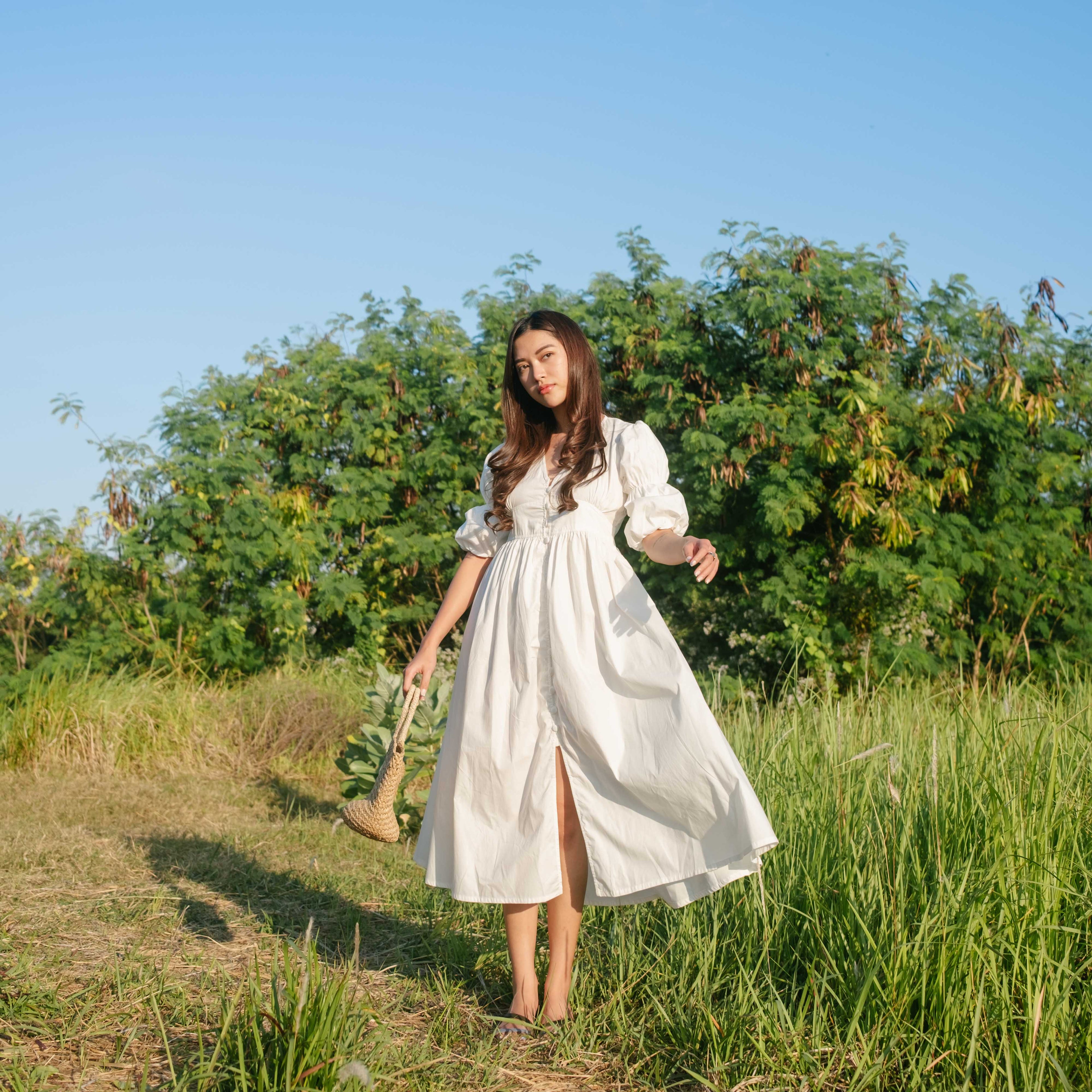 Lolliestory Yejin Cotton Midi dress - Lolliestory