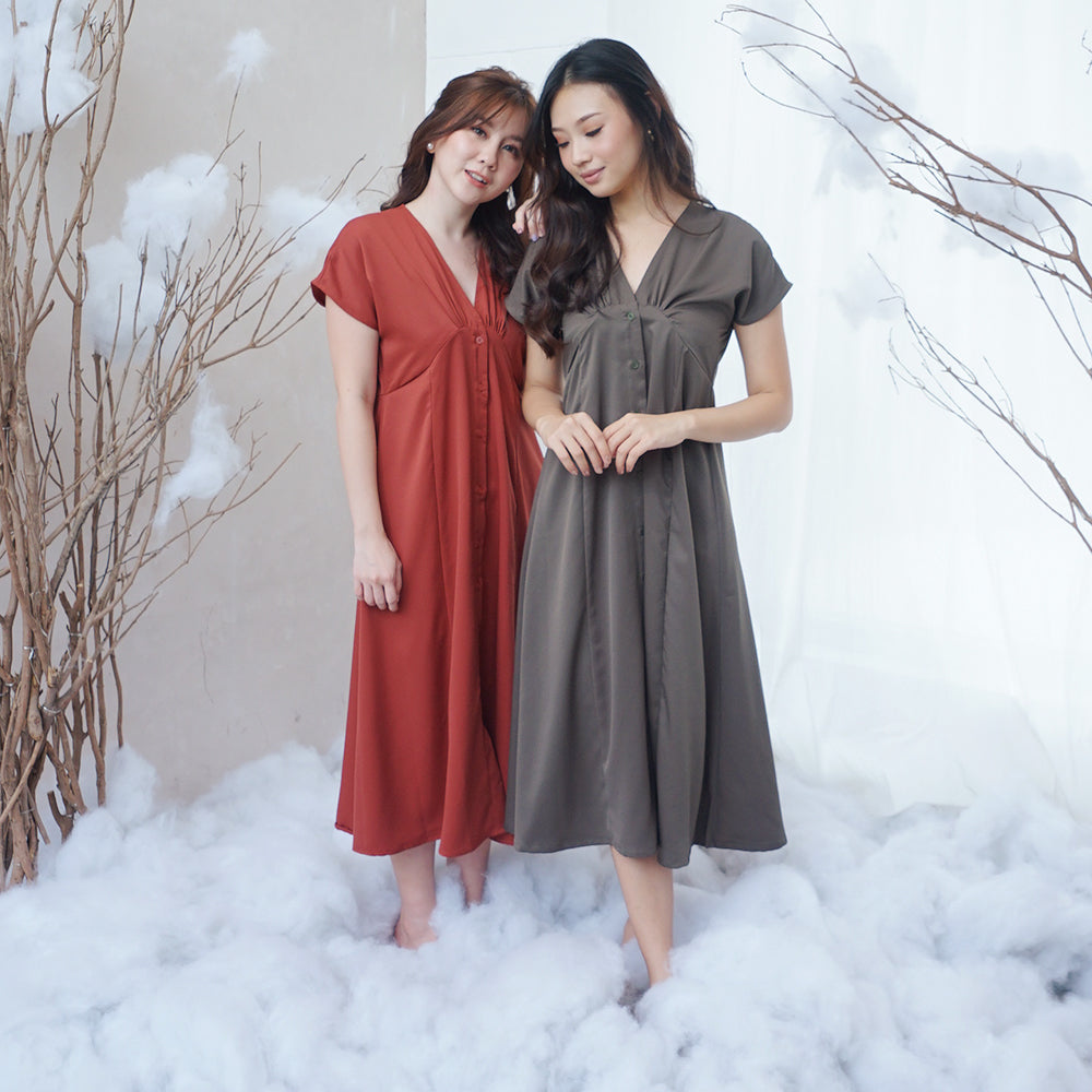 Lolliestory Louise Simple Midi Dress - Lolliestory