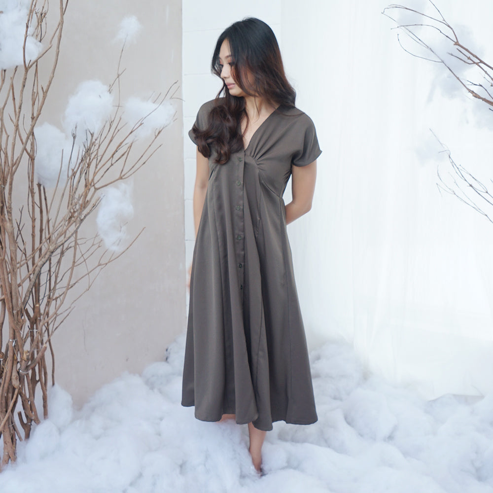 Lolliestory Louise Simple Midi Dress - Lolliestory