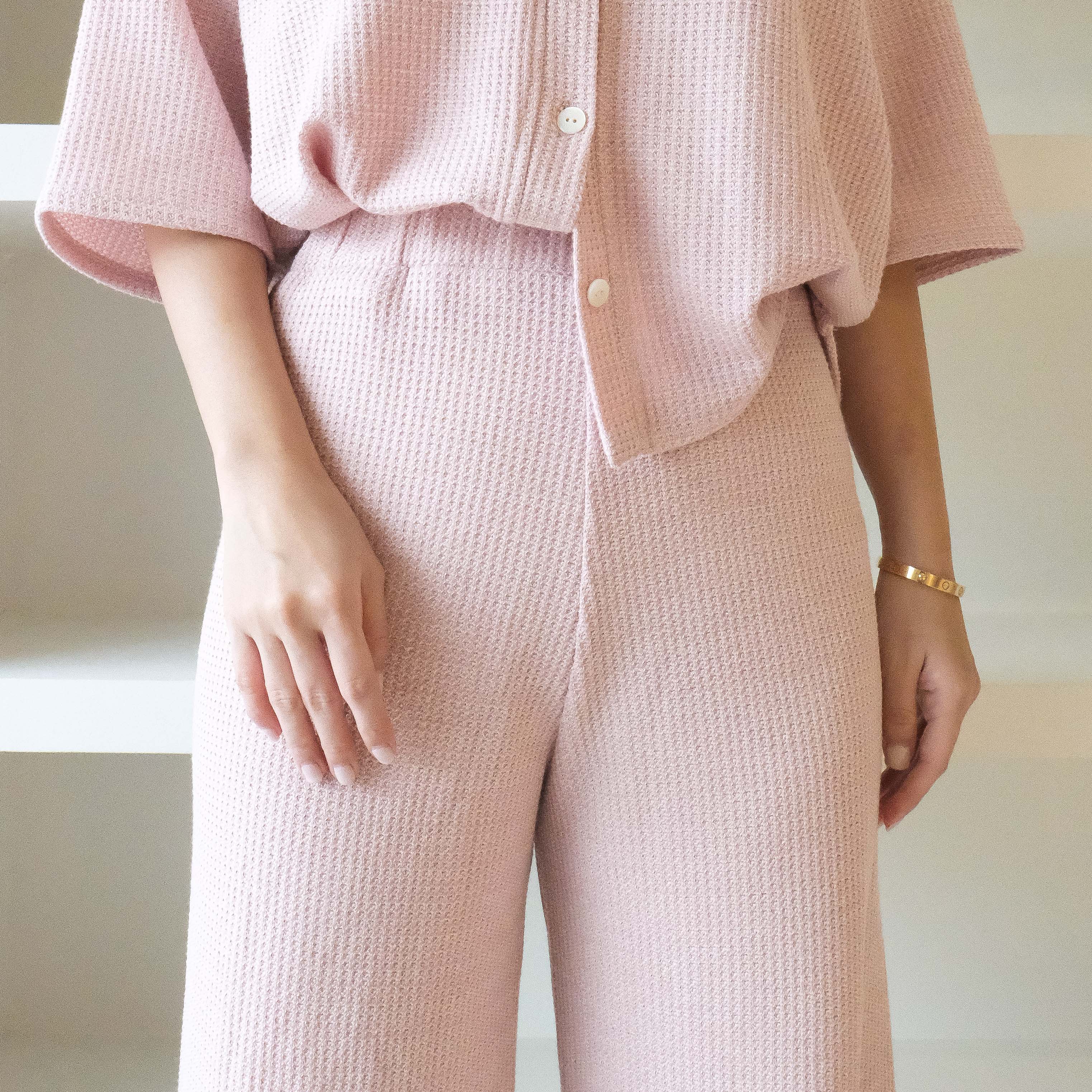 Lolliestory Noir Knit Loose Pants