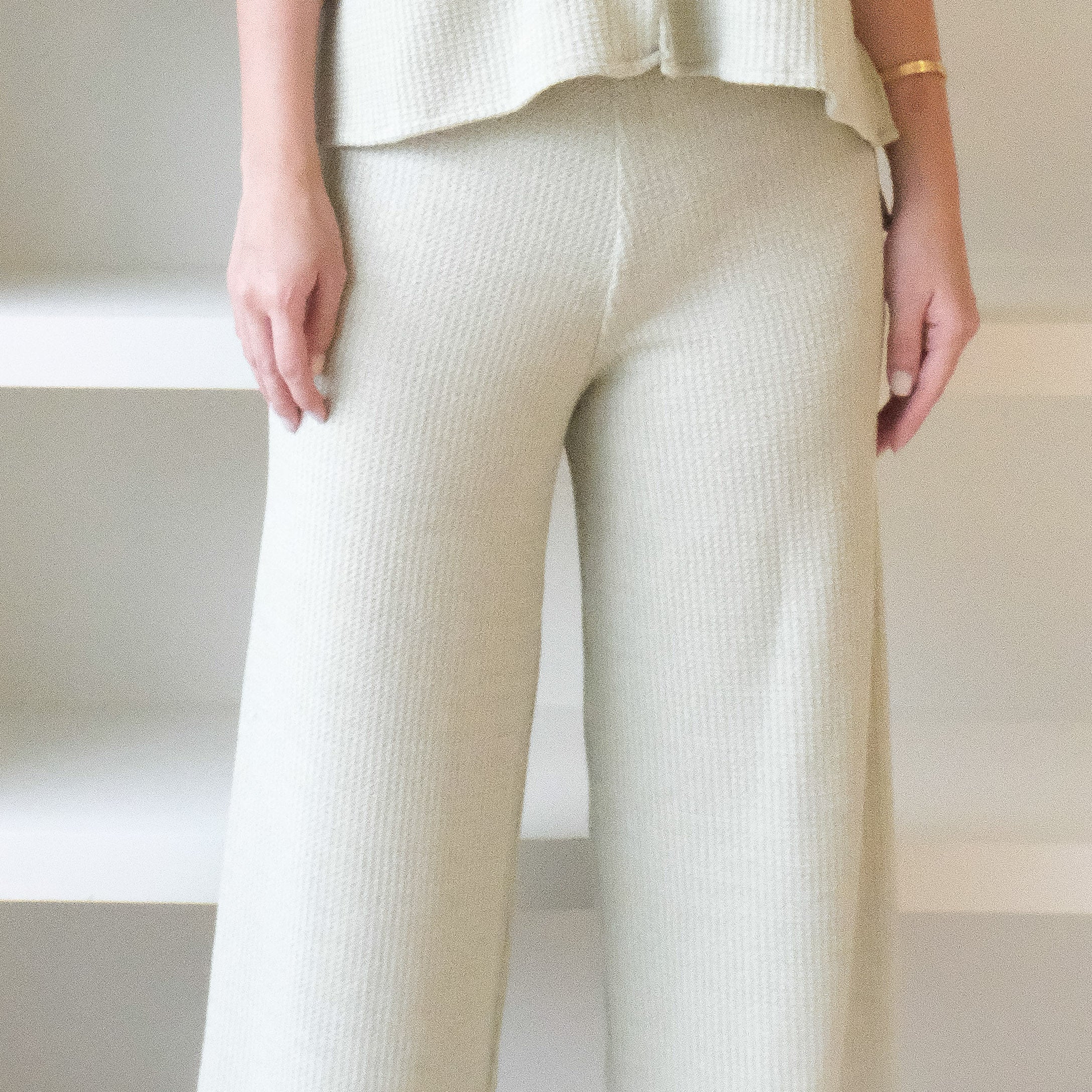 Lolliestory Noir Knit Loose Pants