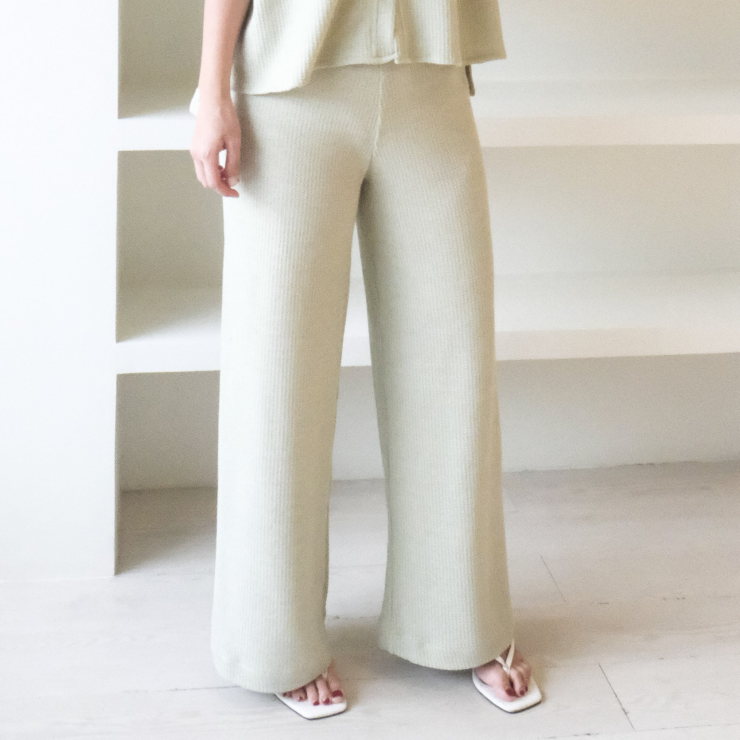 Lolliestory Noir Knit Loose Pants