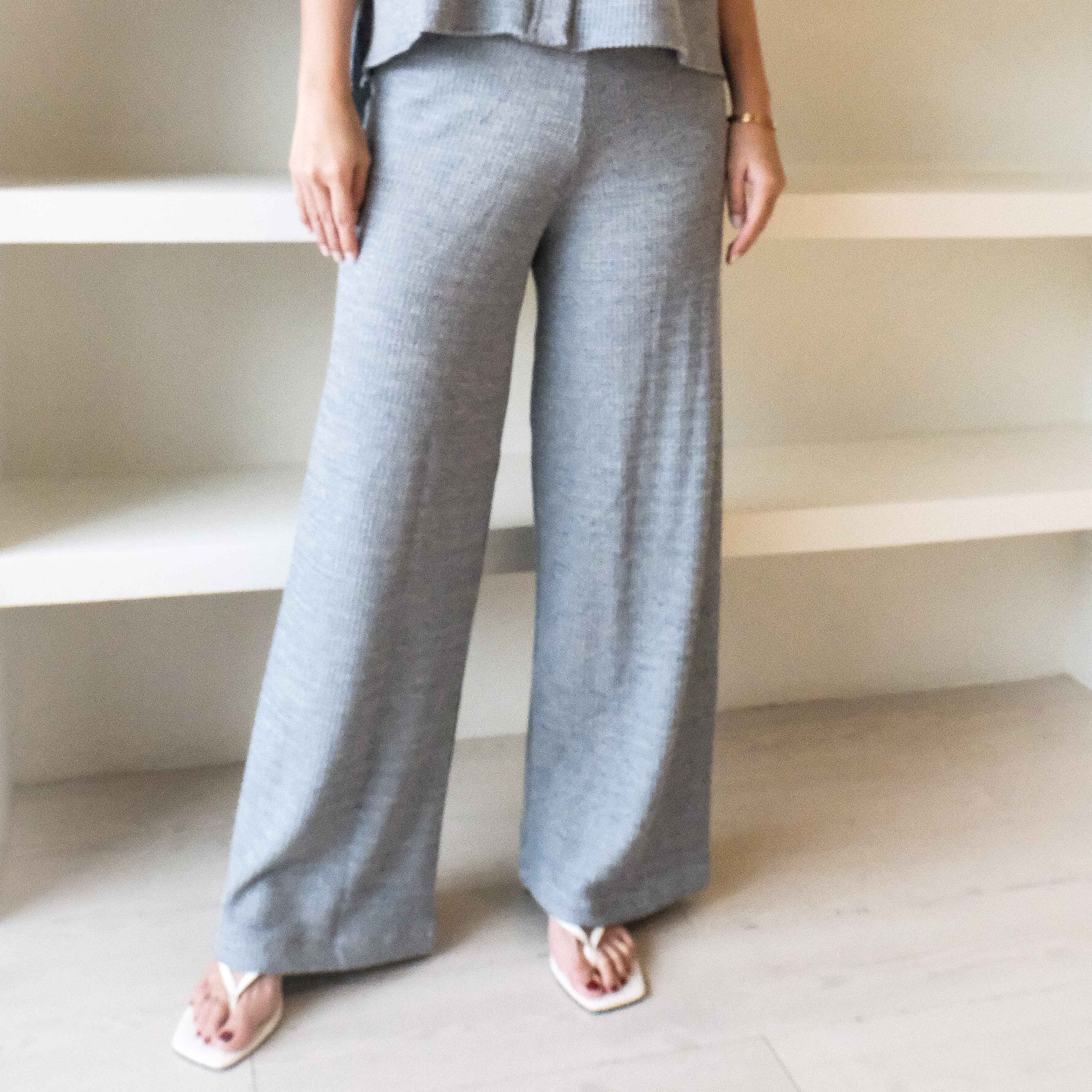 Lolliestory Noir Knit Loose Pants
