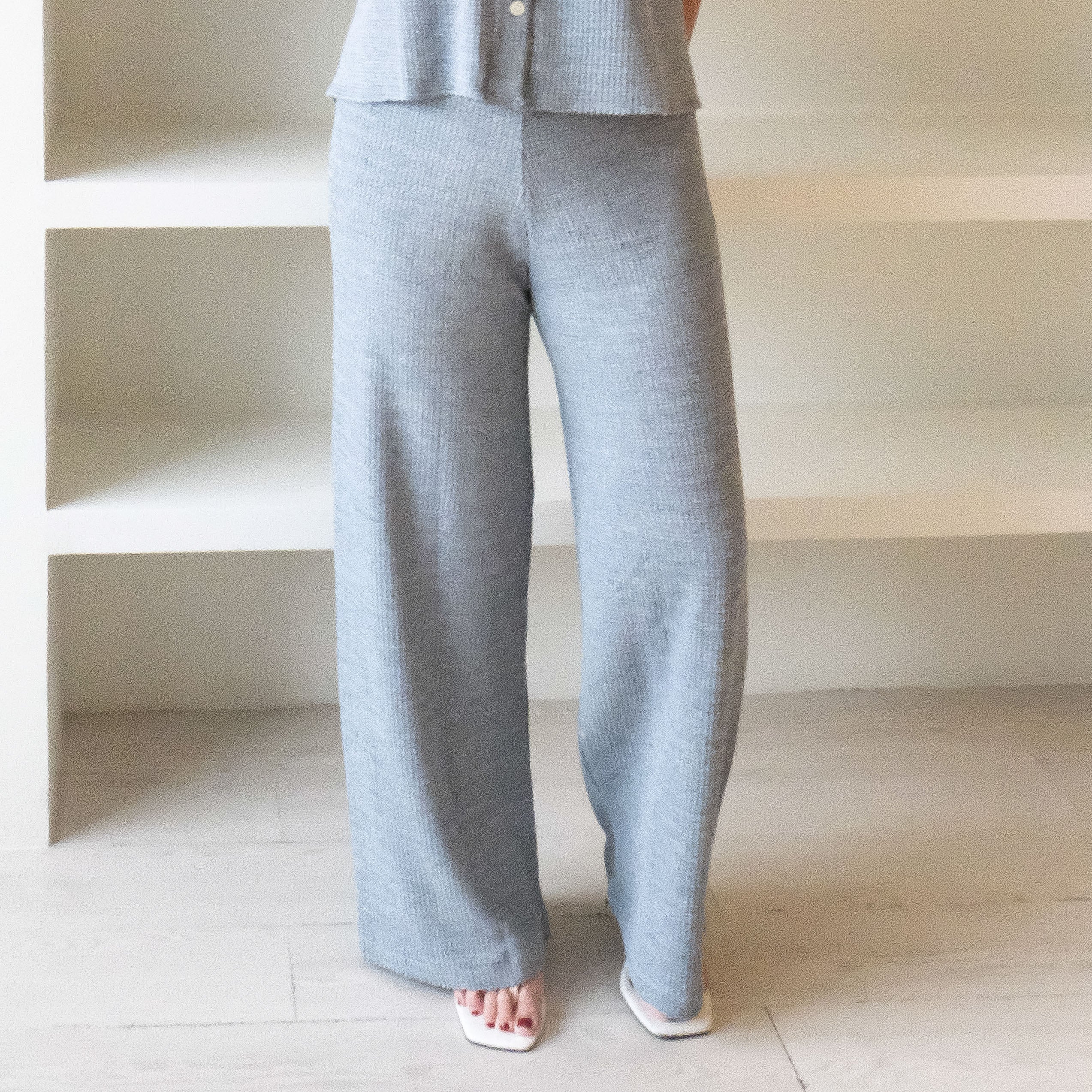 Lolliestory Noir Knit Loose Pants