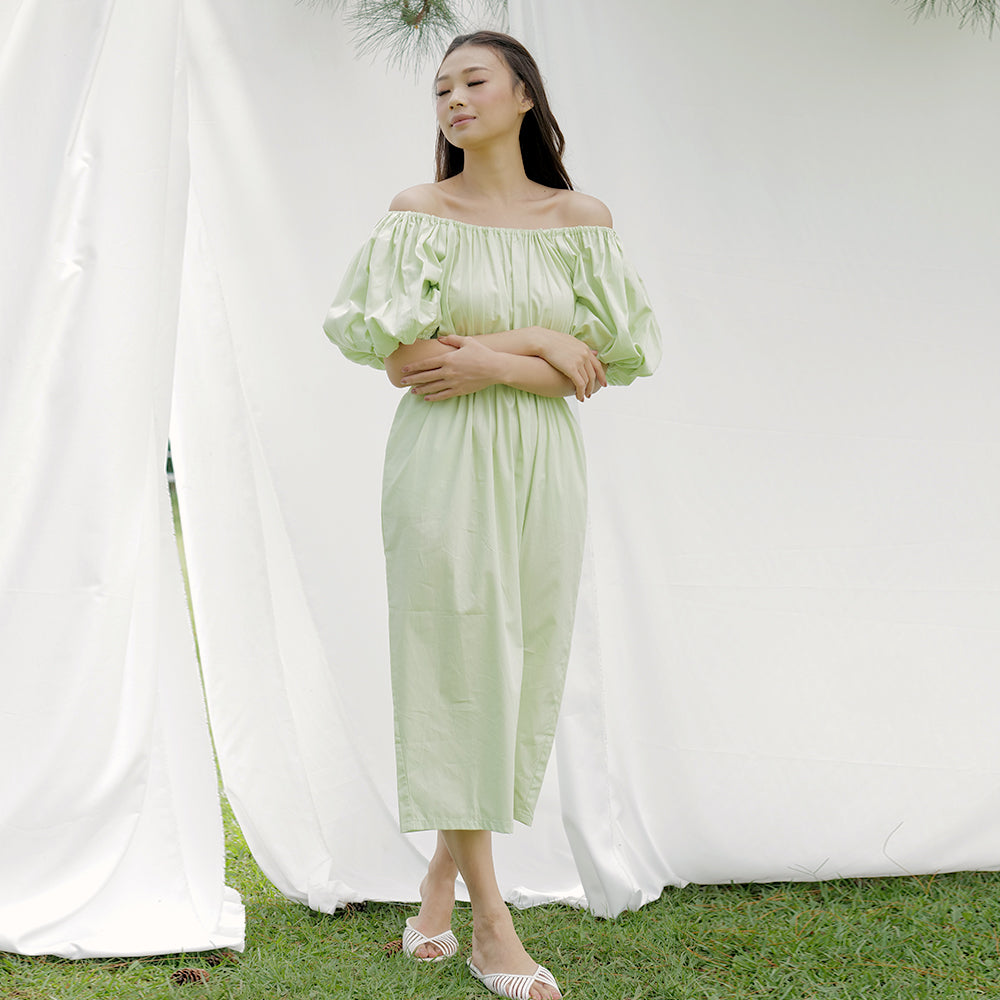 Lolliestory Patrina Cotton Midi Dress - Lolliestory