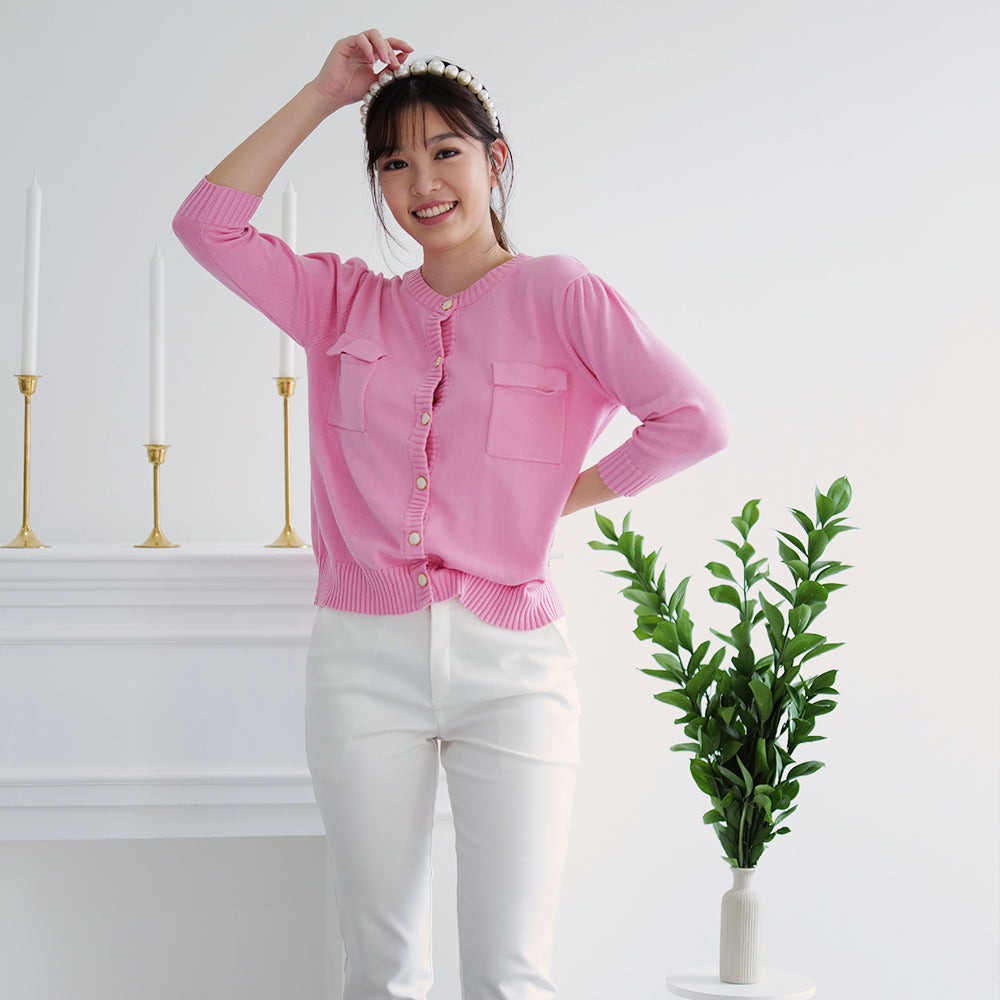Lolliestory Pearce Long-sleeve Knit Cardi - Lolliestory