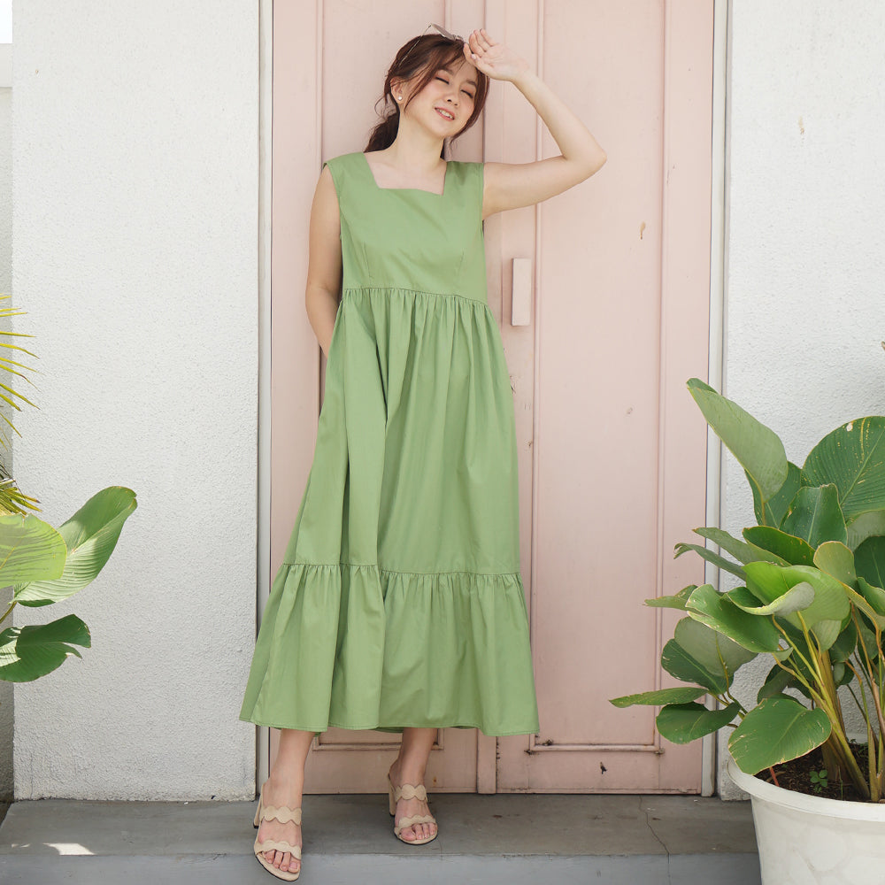 Lolliestory Reesha Cotton Midi Dress - Lolliestory