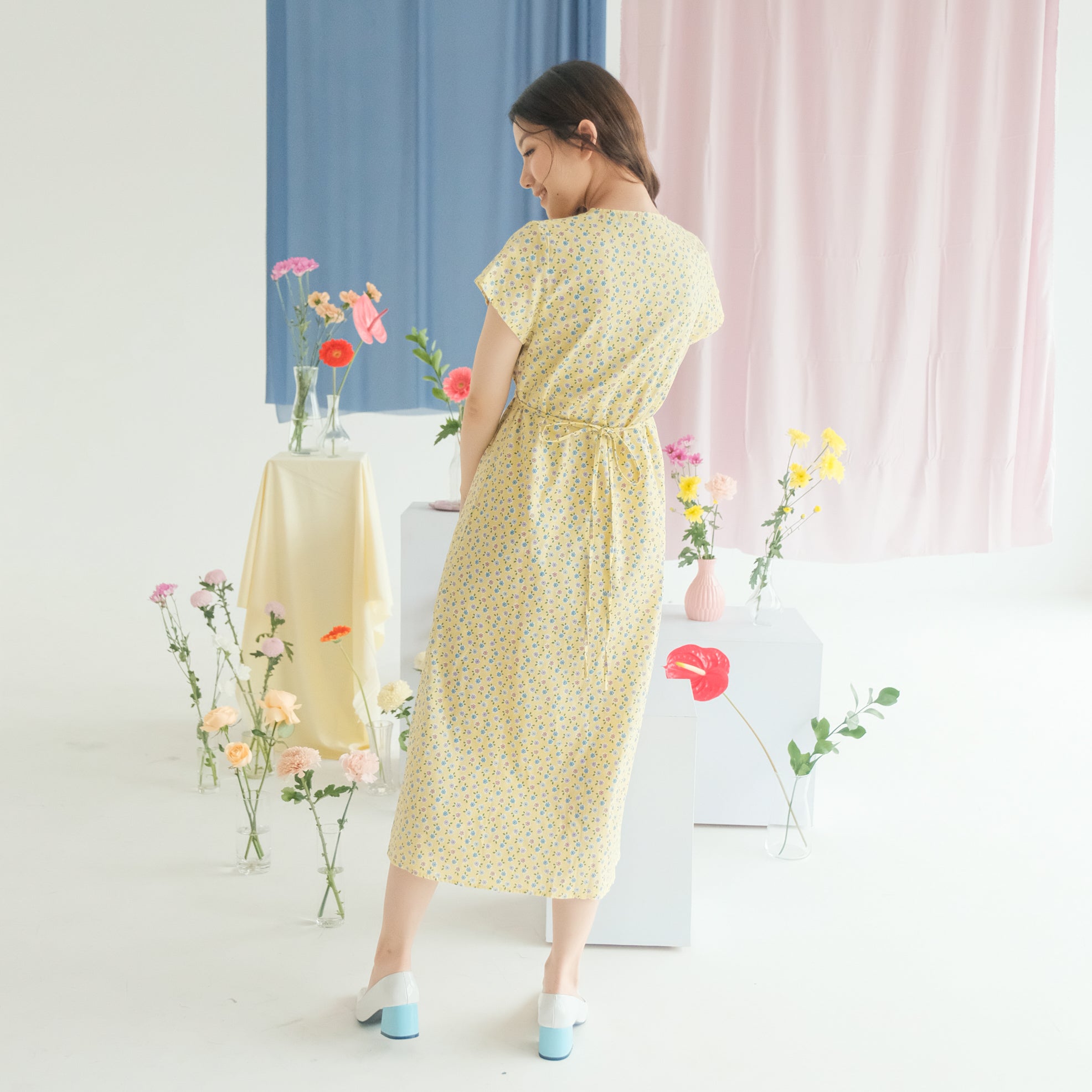 Lolliestory Esther Kimono Midi Dress