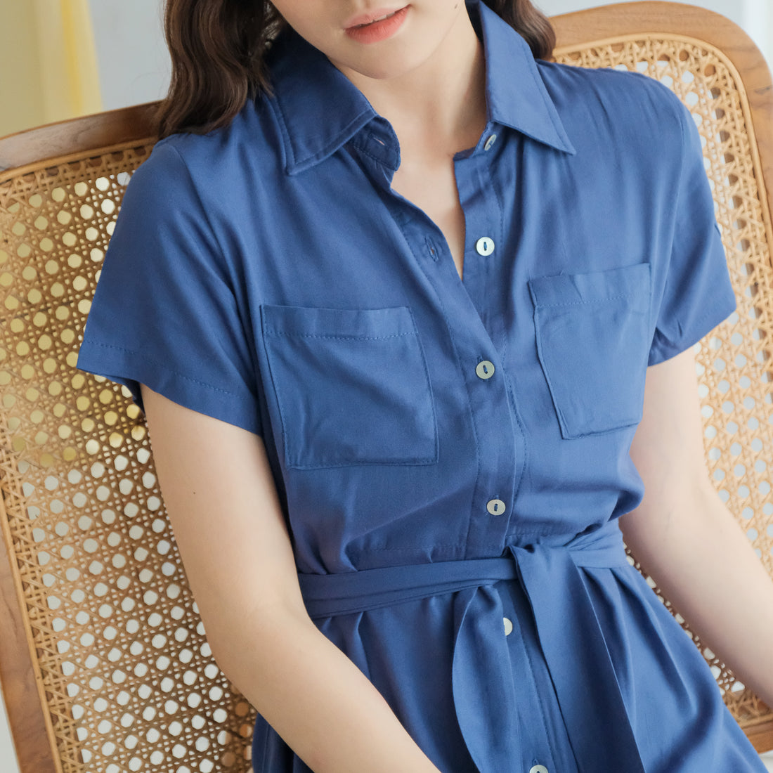 Lolliestory Heather Simple Midi Dress