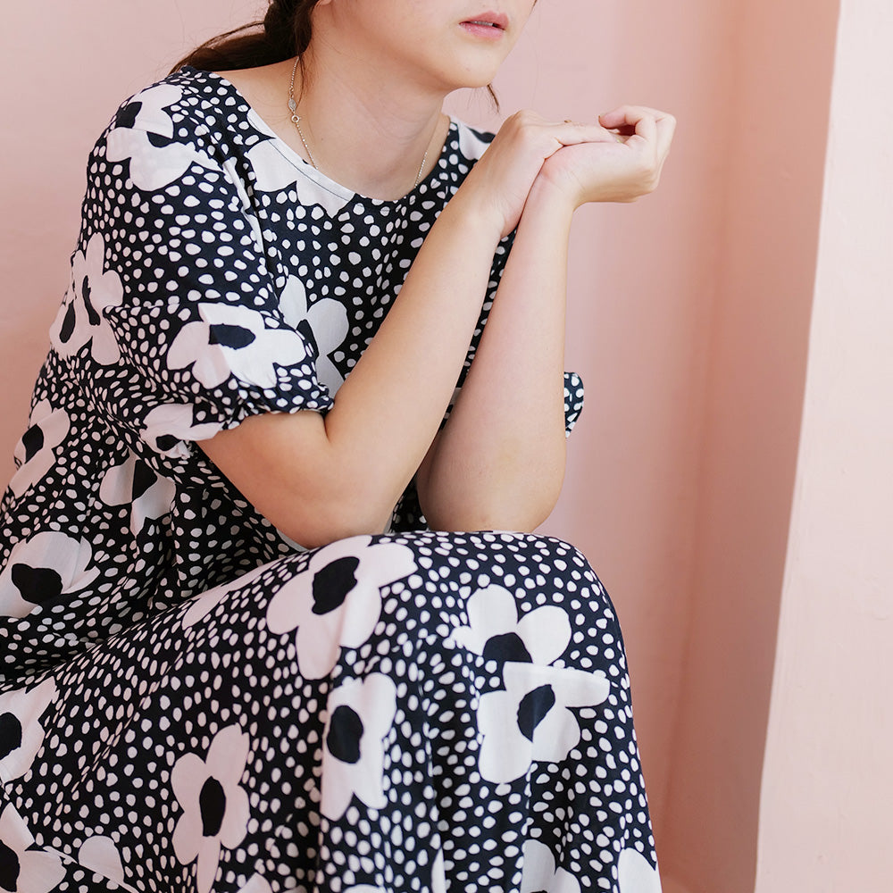 Shierin Loose Pattern Dress - Lolliestory