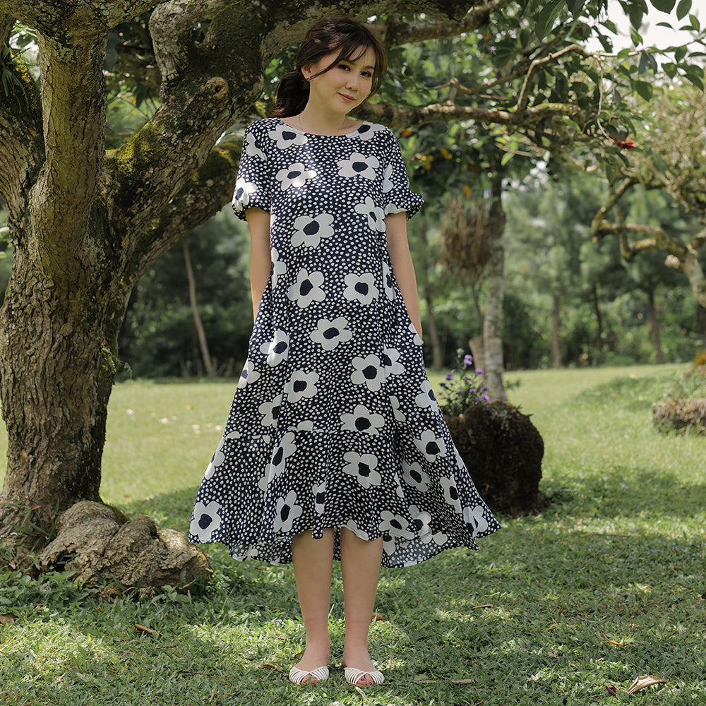 Shierin Loose Pattern Dress - Lolliestory