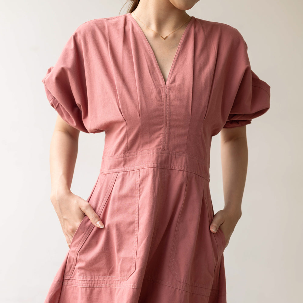 Lolliestory Algae Cotton Midi Dress