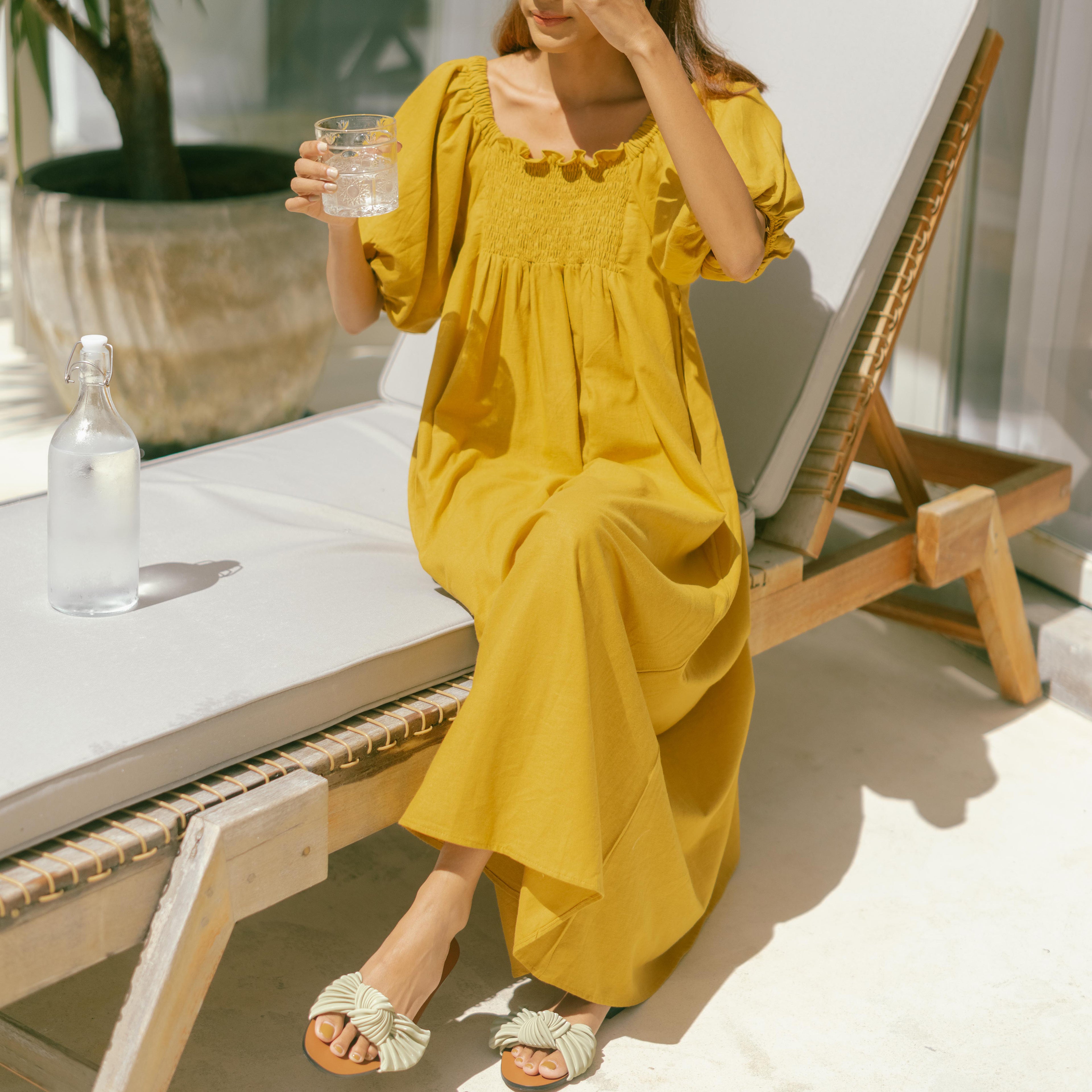 Carissa Cotton Long Dress - Lolliestory