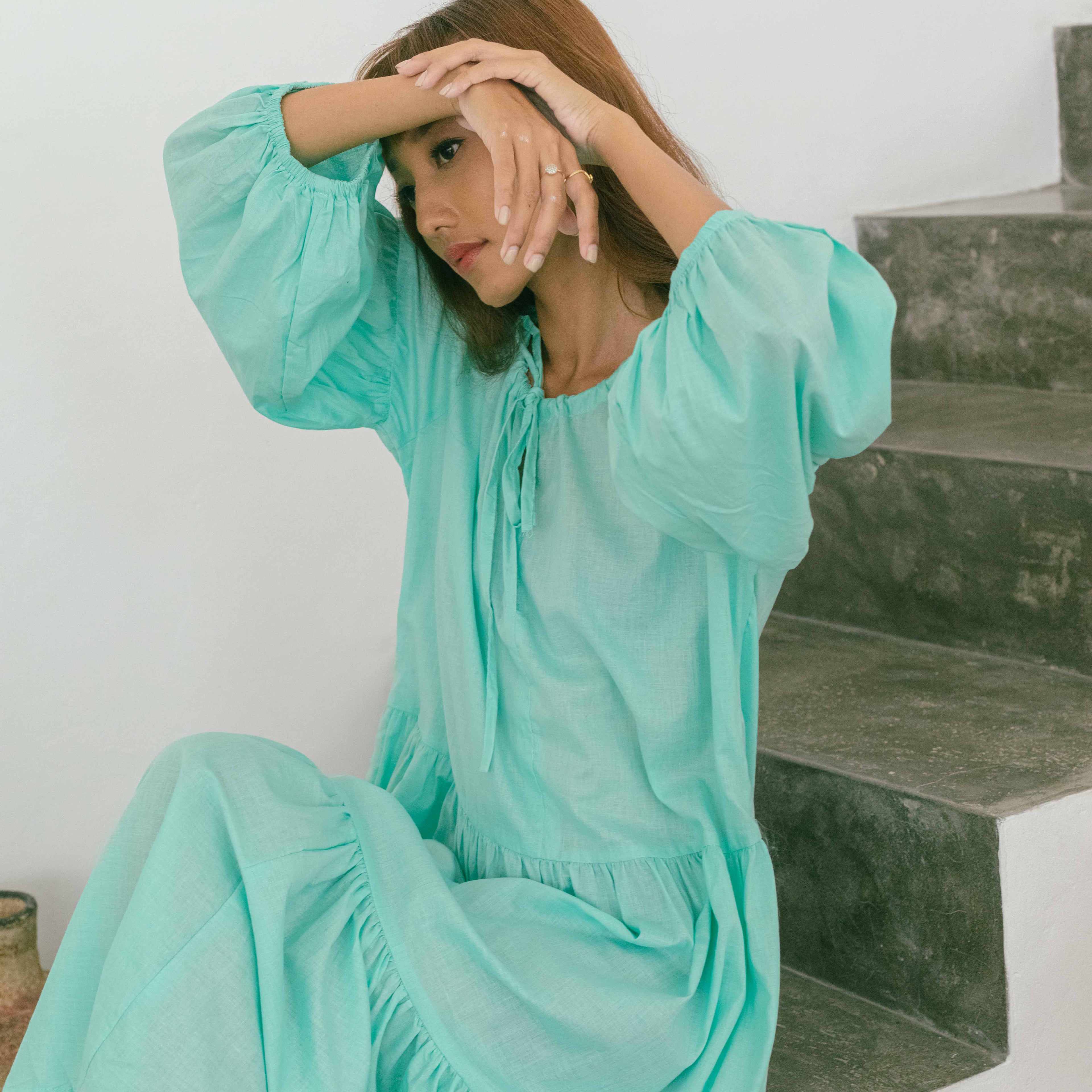 Lolliestory Kyson Long-sleeves Midi Dress - Lolliestory