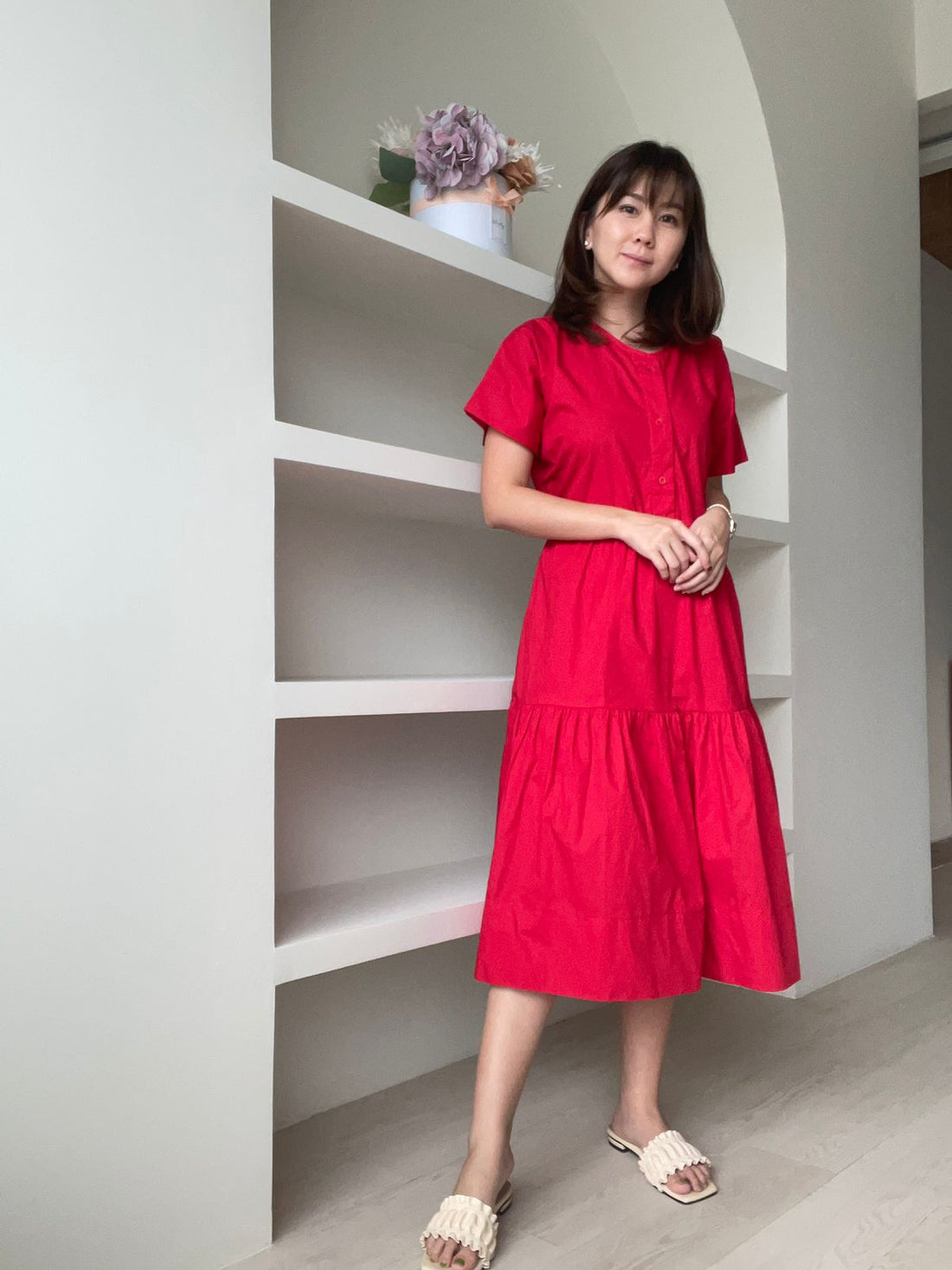 Lolliestory Clam Simple Midi Dress