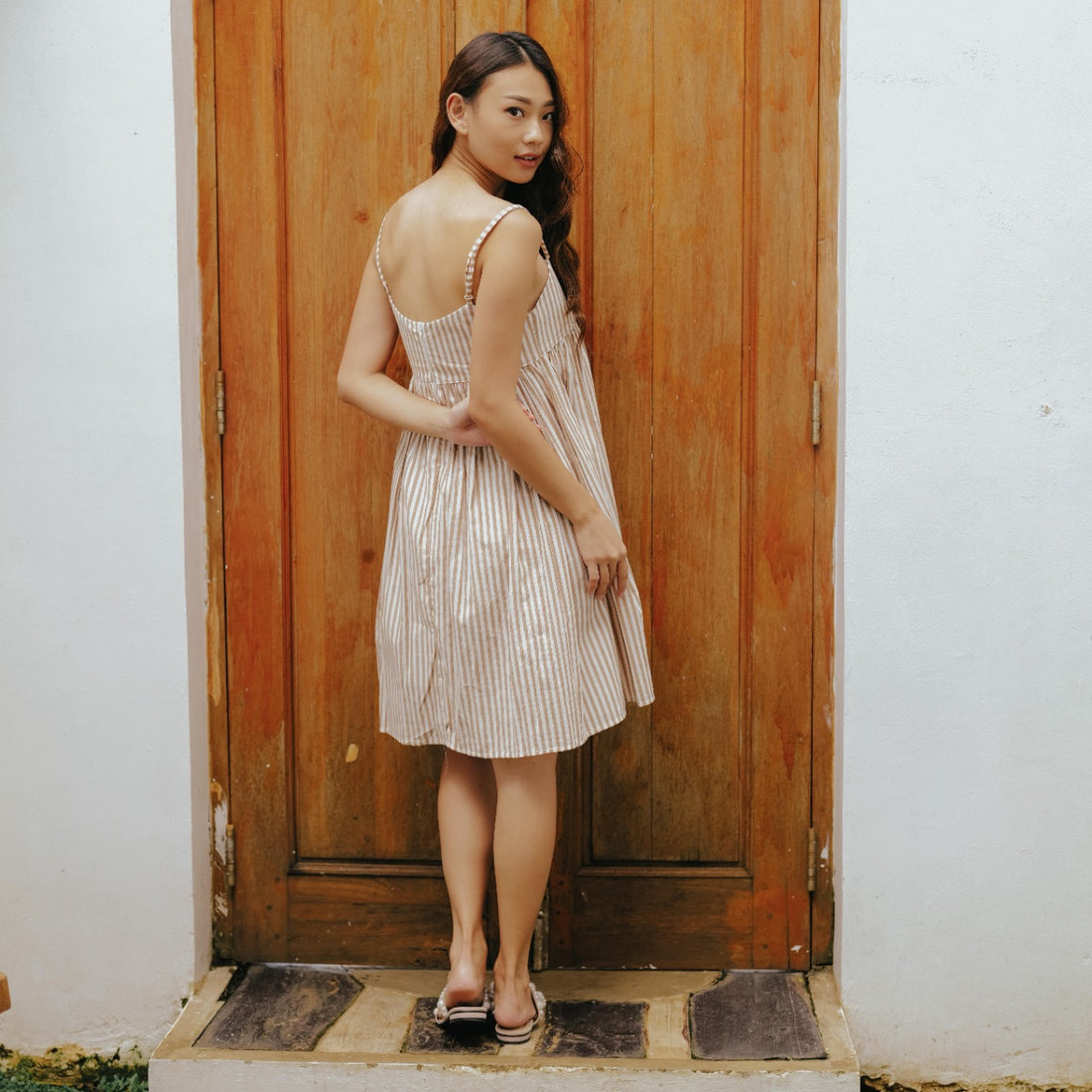 Lolliestory Saphira Stripe Mini Dress