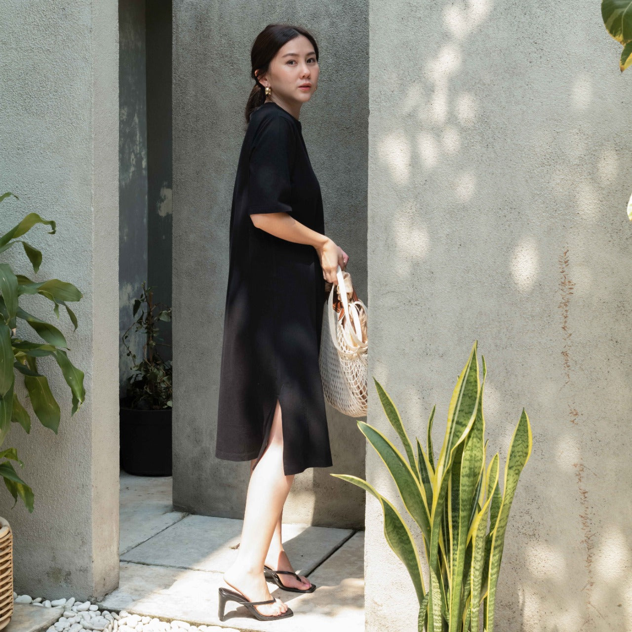 Lolliestory Silas Plain Midi Dress