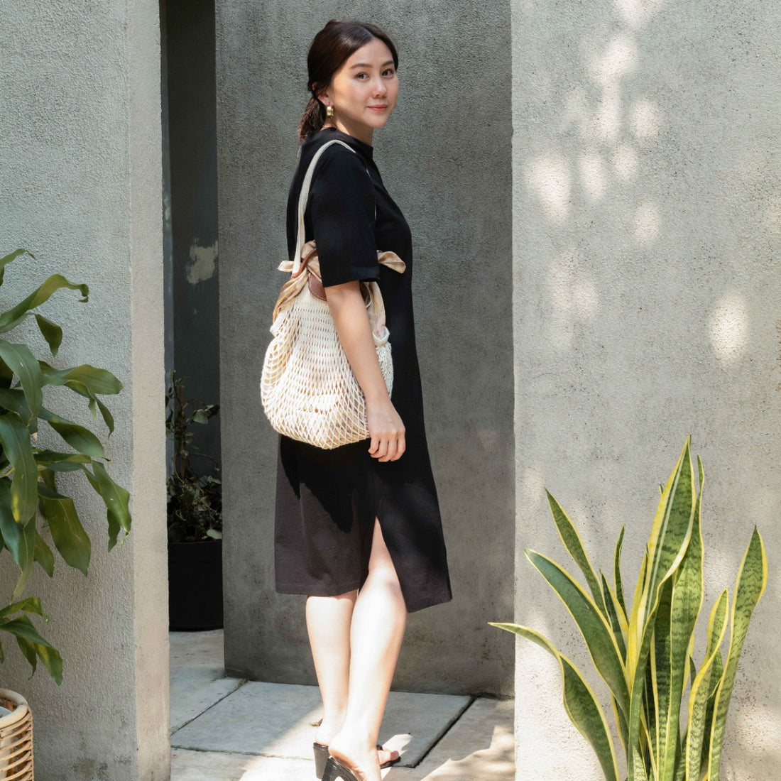 Lolliestory Silas Plain Midi Dress