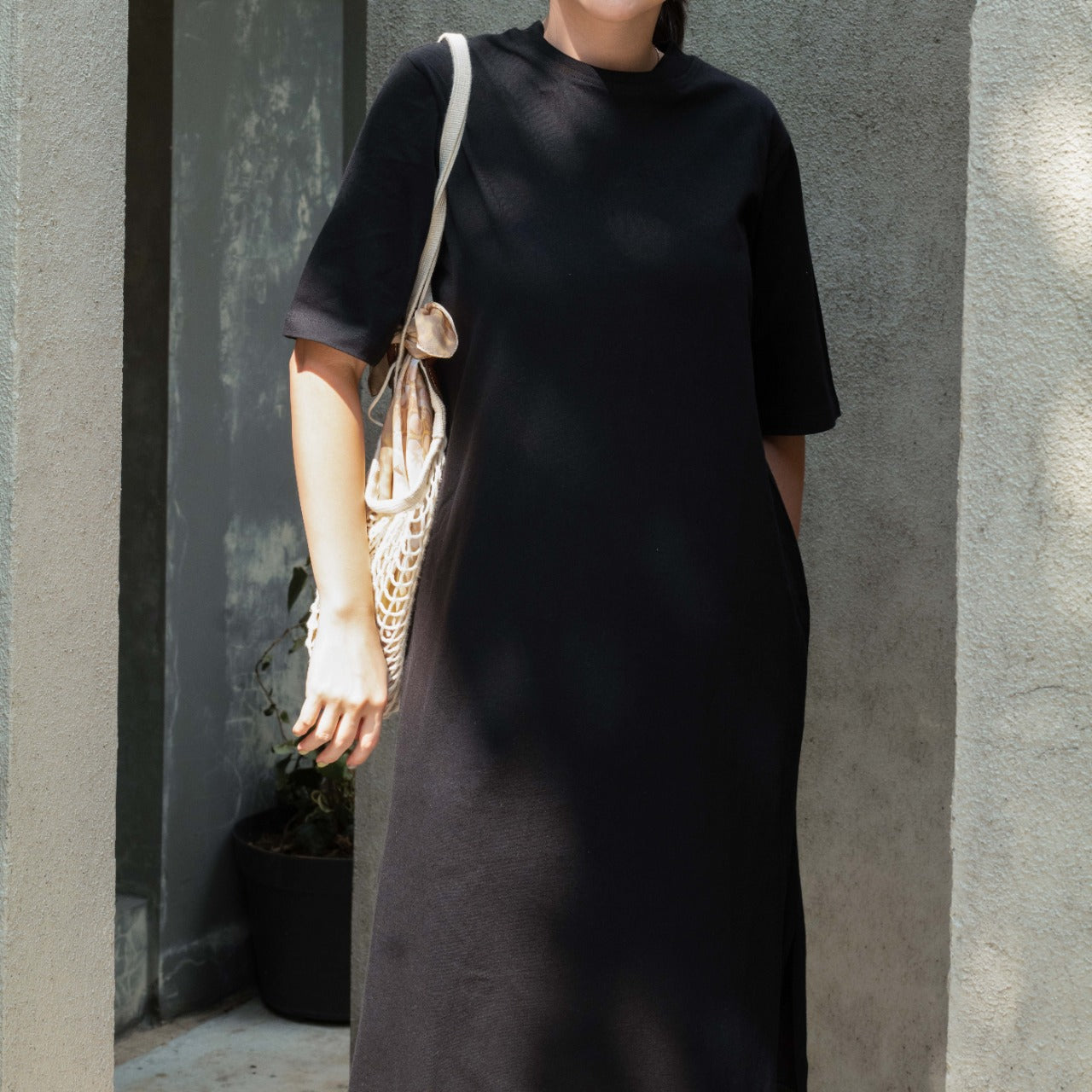 Lolliestory Silas Plain Midi Dress