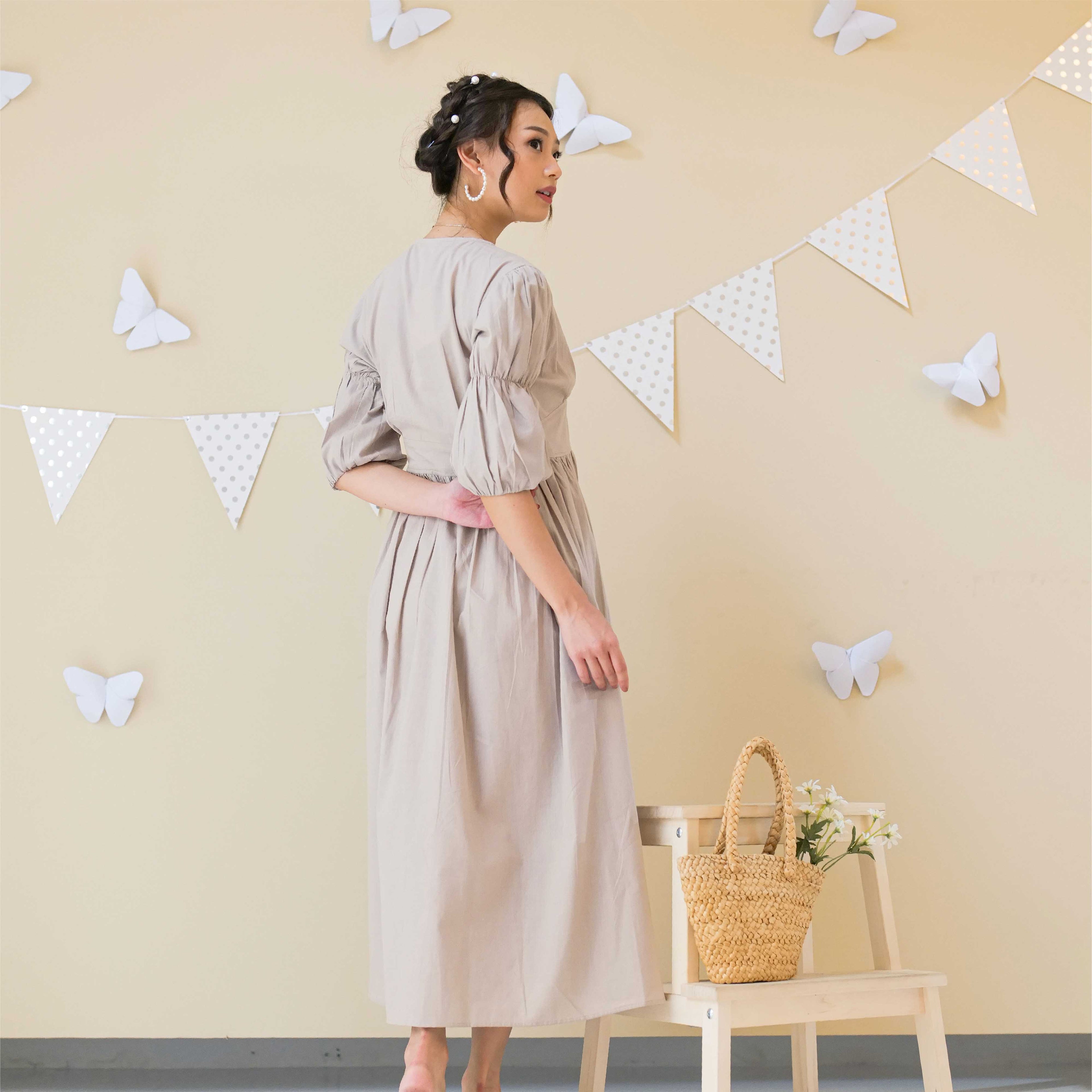 Lolliestory Yejin Cotton Midi dress - Lolliestory