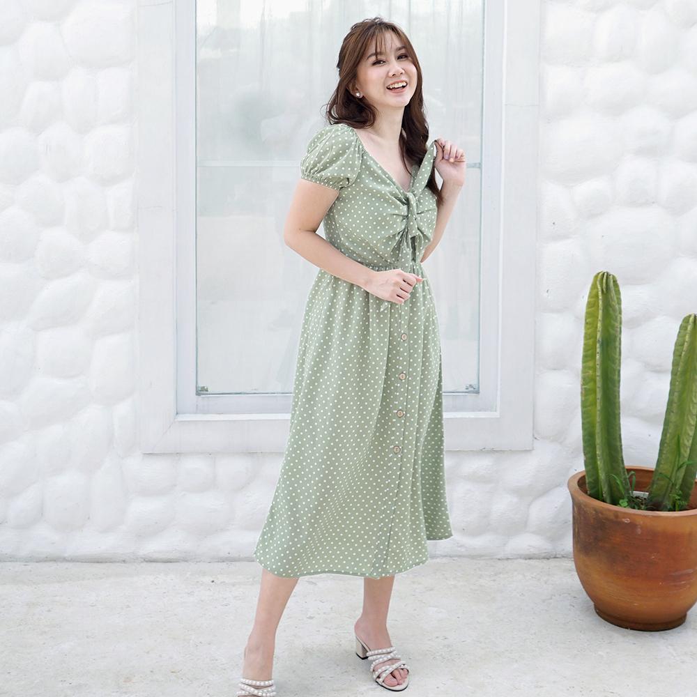 Yunhee Cotton Midi Dress - Lolliestory