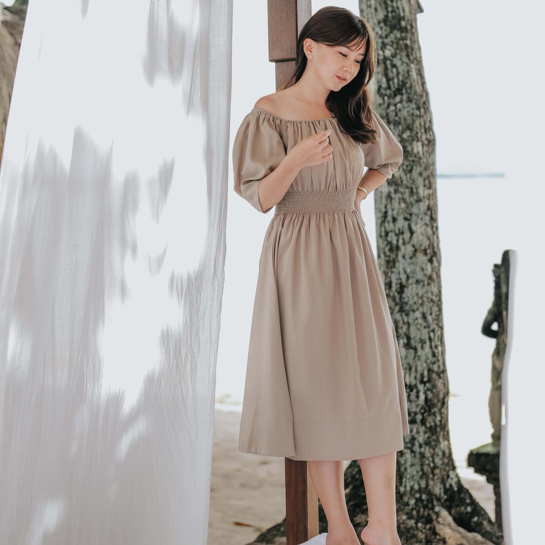 Lolliestory Rivera Sabrina Midi Dress