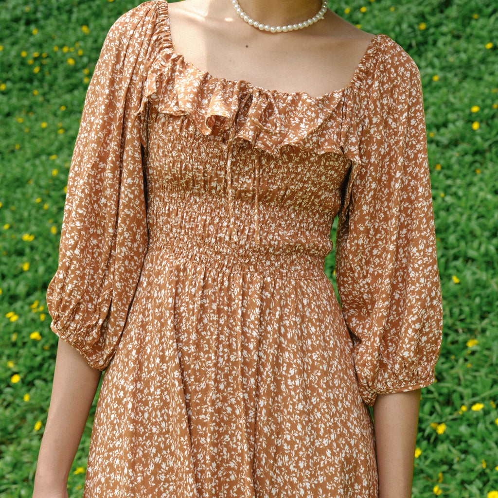 Lolliestory Clarence Floral Midi Dress