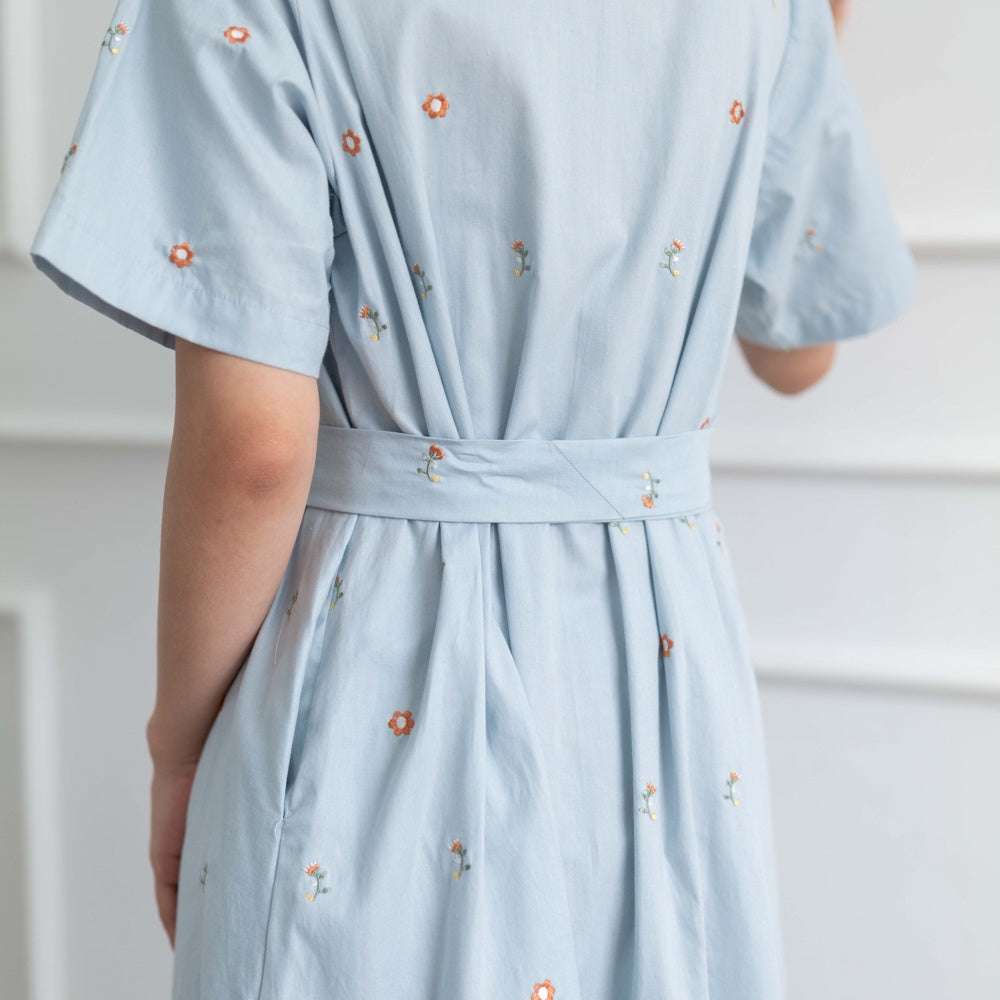 Lolliestory Brilynn Embroidery Midi Dress