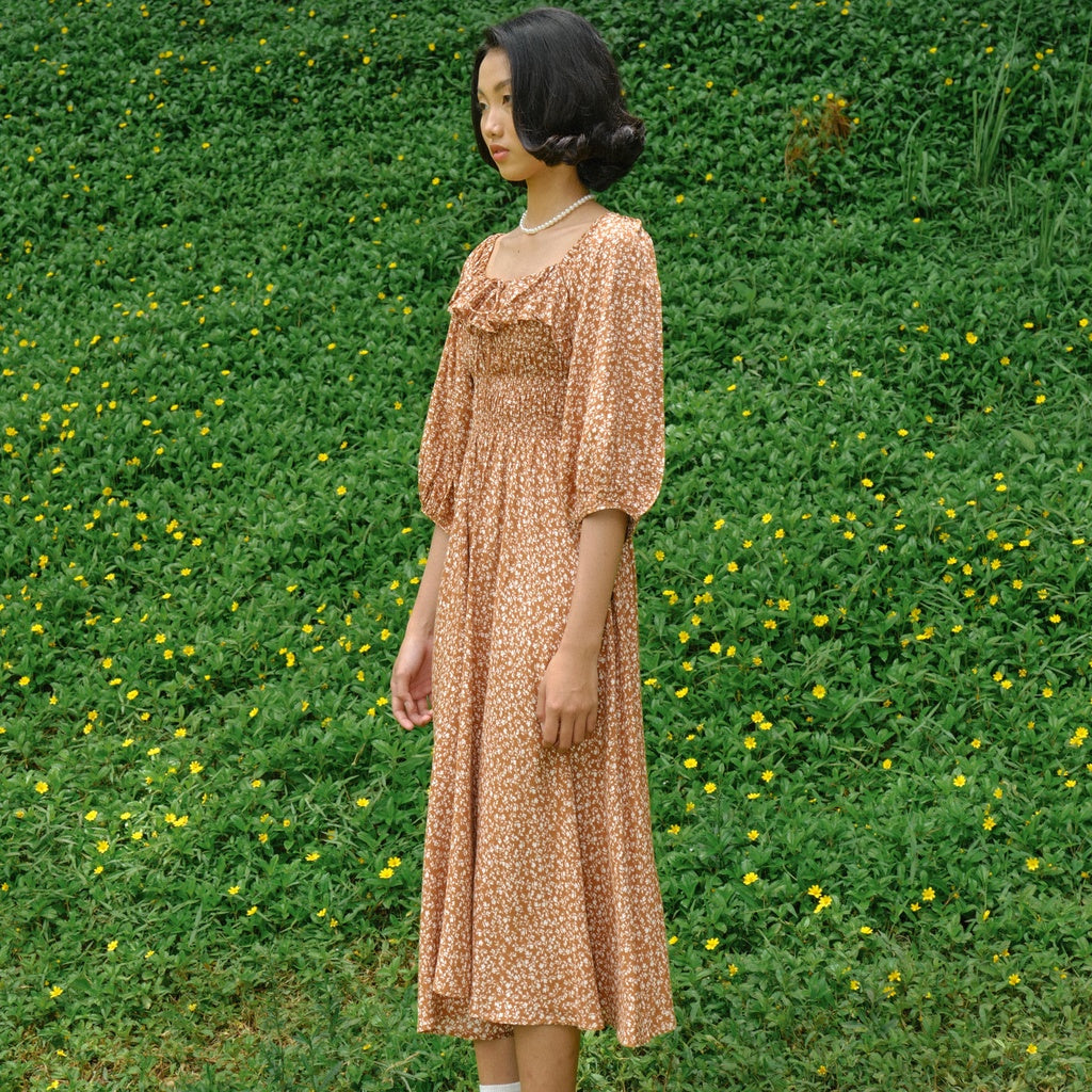 Lolliestory Clarence Floral Midi Dress