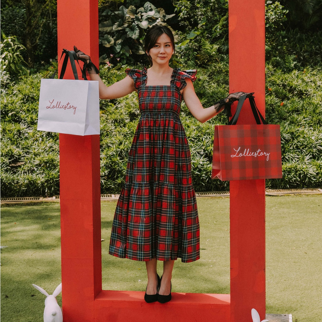 Lolliestory Jolly Square Midi Dress