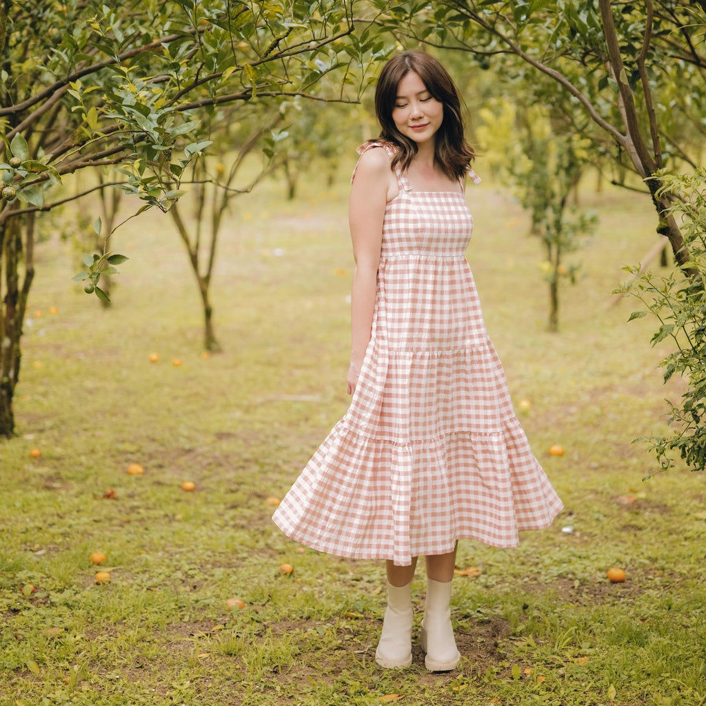 Lolliestory Orchid Flare Midi Dress