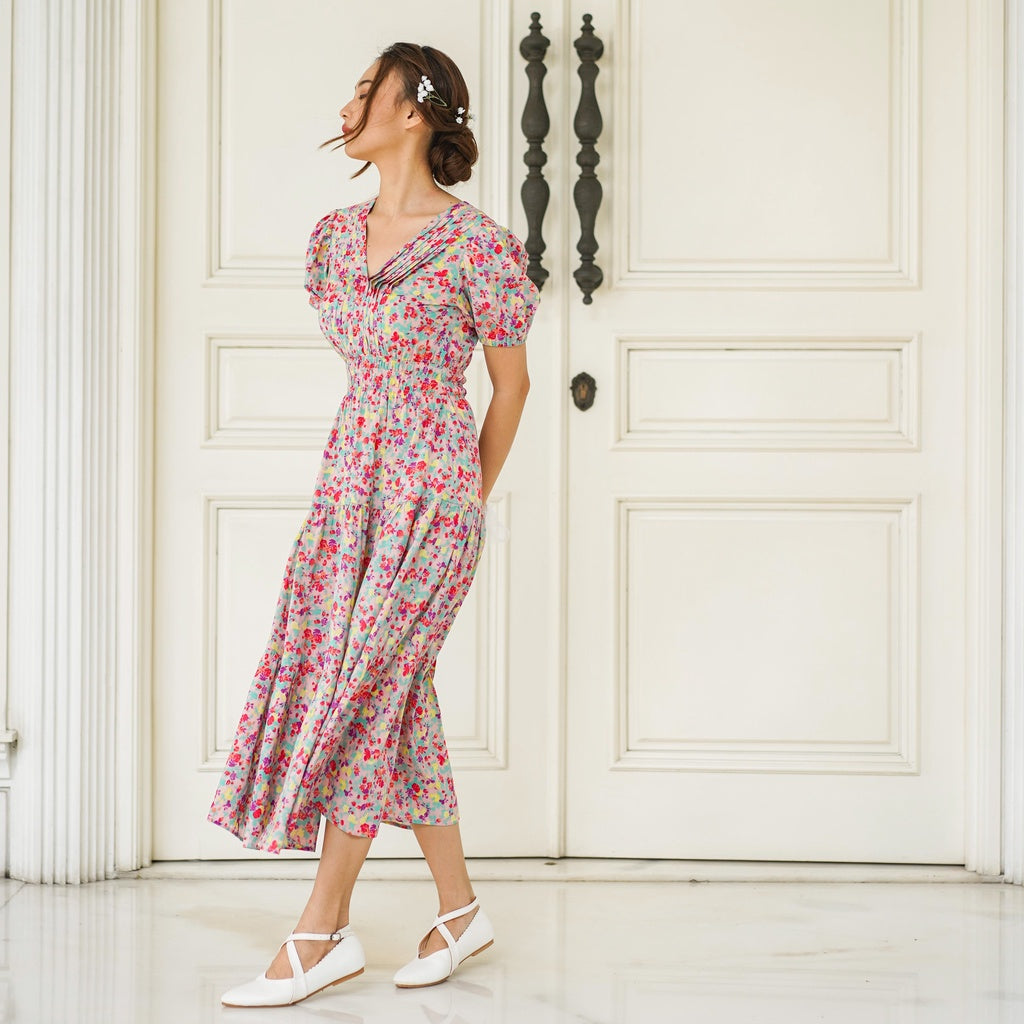 Lolliestory Ellery Flower Midi Dress