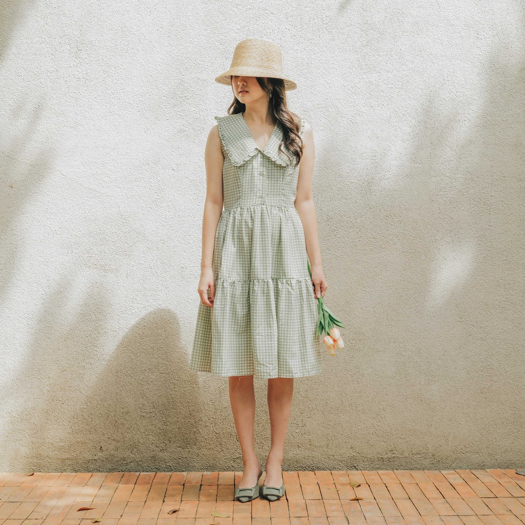 Lolliestory Leolia Colar Midi Dress