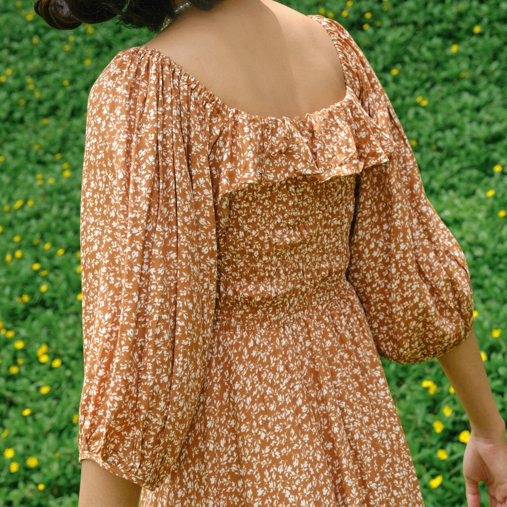 Lolliestory Clarence Floral Midi Dress