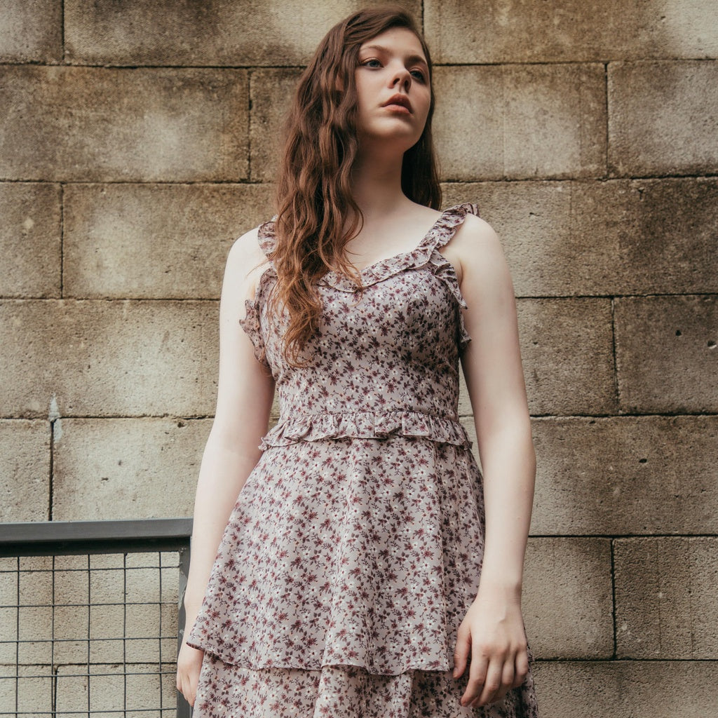 Lolliestory Freesia Floral Midi Dress