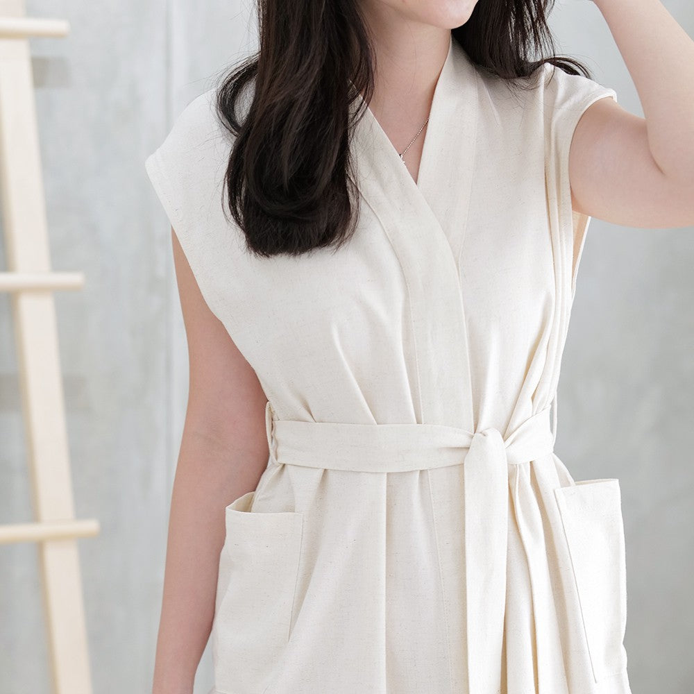 Keiko loose midi cotton dress