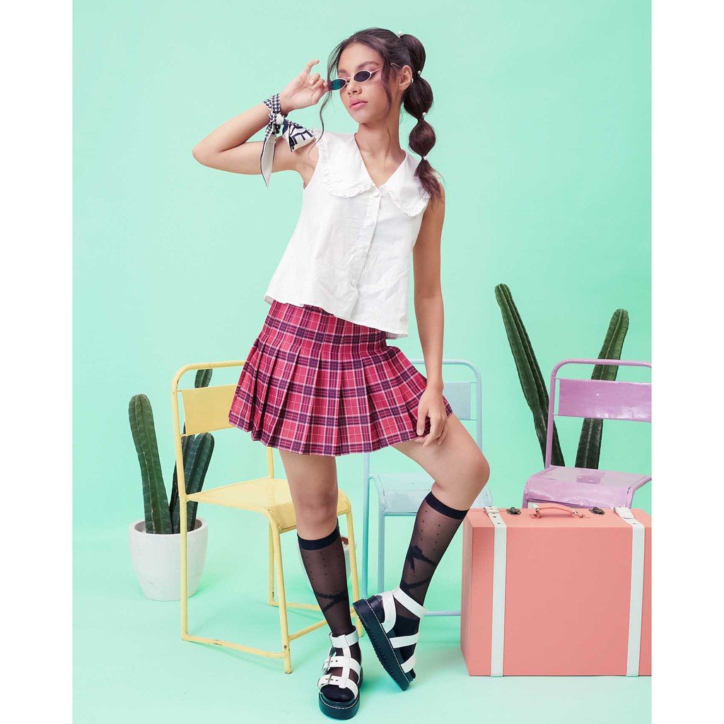 Lolliestory Caiden Collar Crop Top