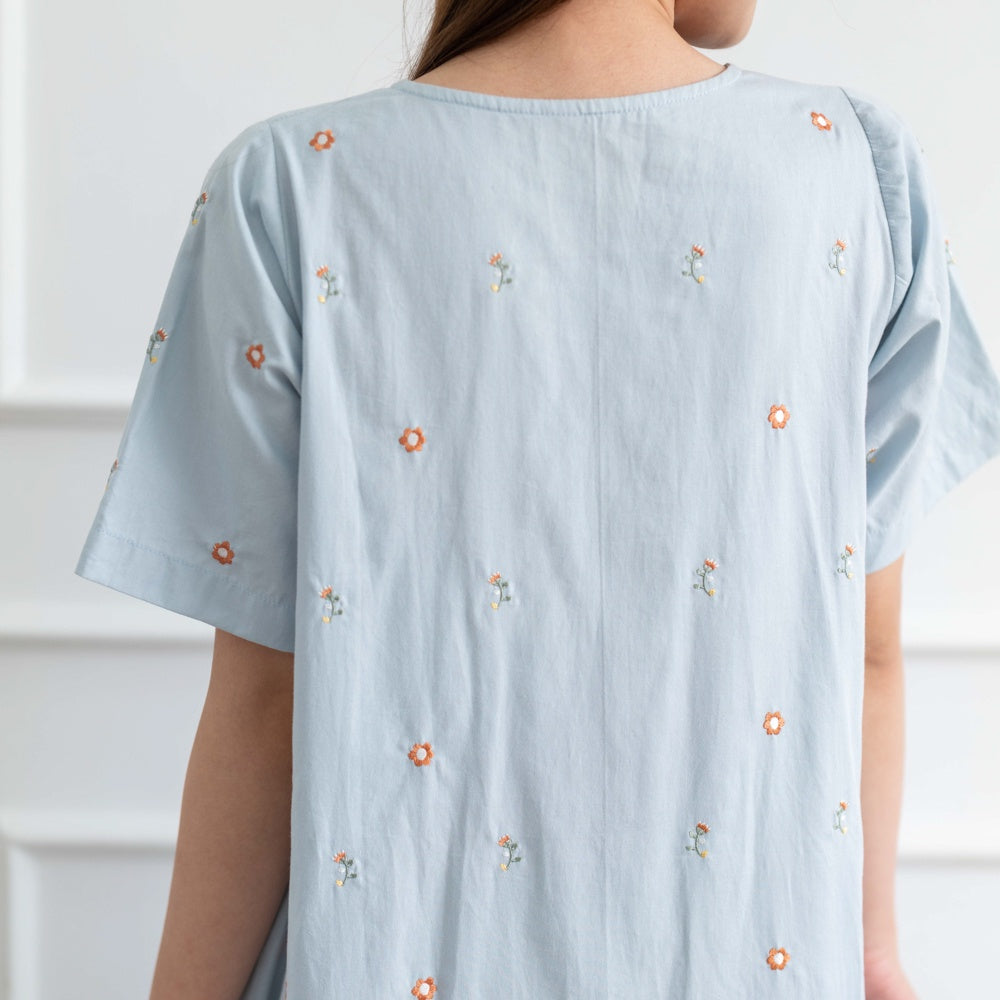 Lolliestory Brilynn Embroidery Midi Dress