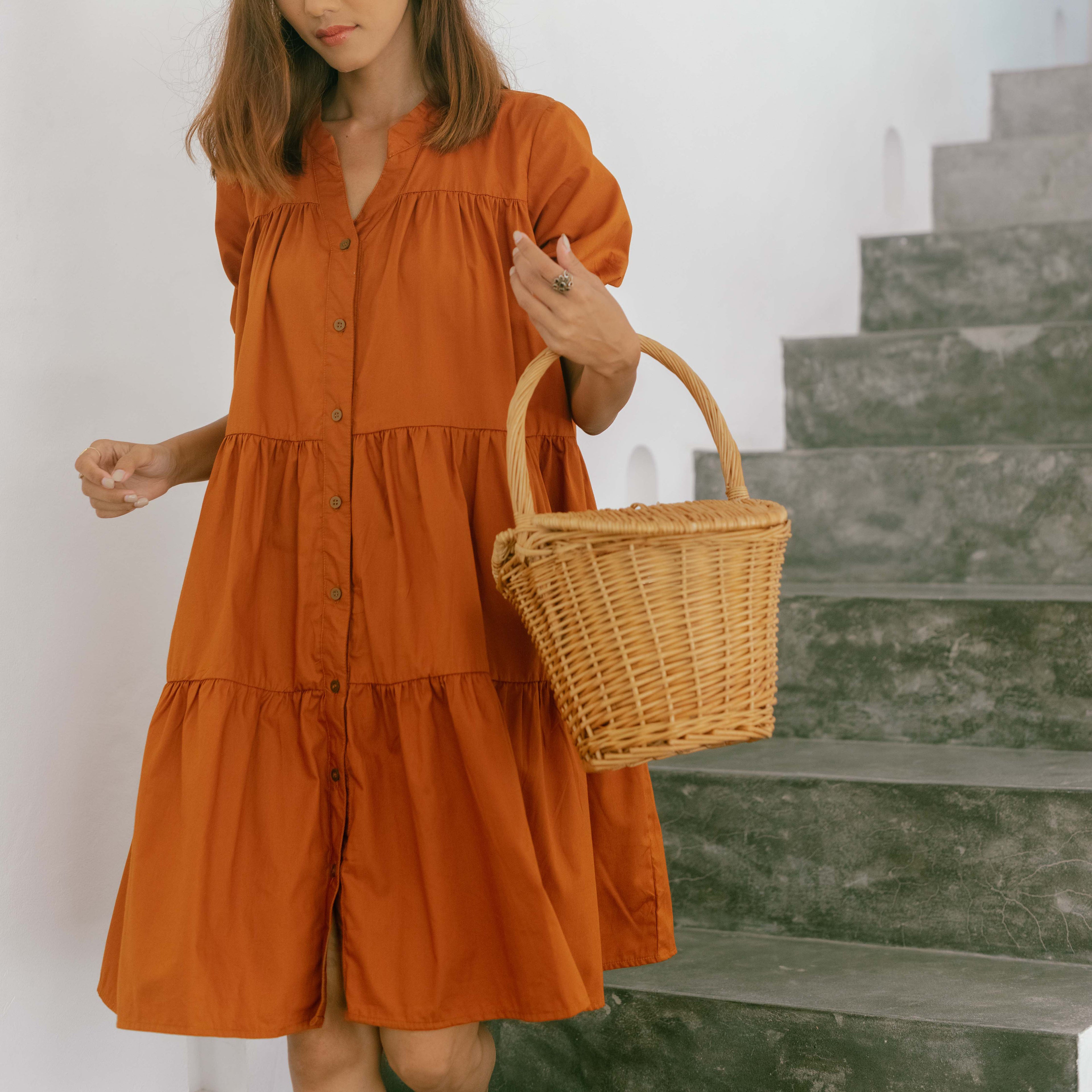 Estelle Cotton Loose Dress - Lolliestory