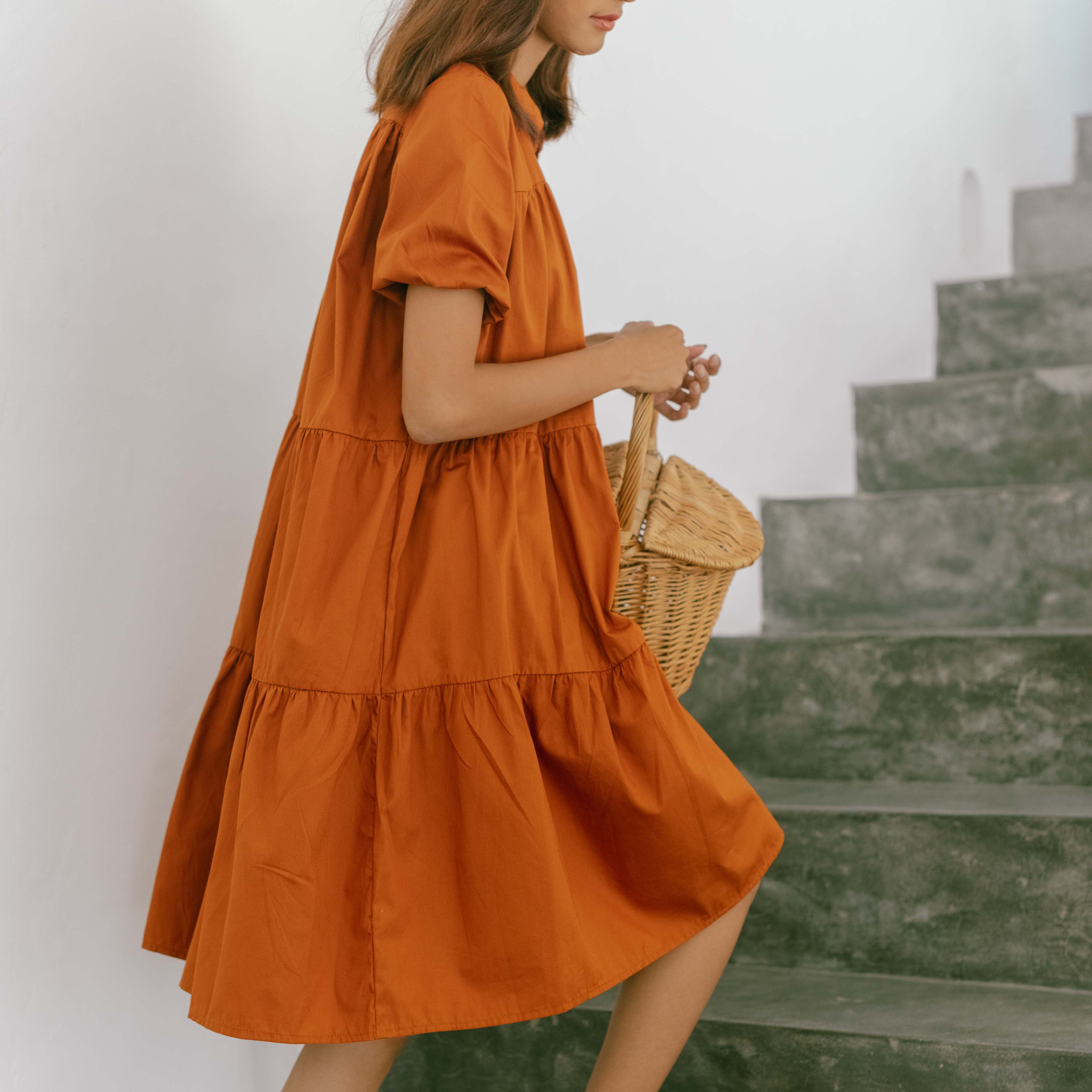 Estelle Cotton Loose Dress - Lolliestory