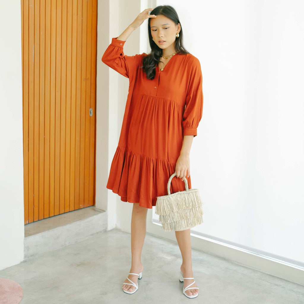 Lolliestory Nadya Cotton Midi Dress