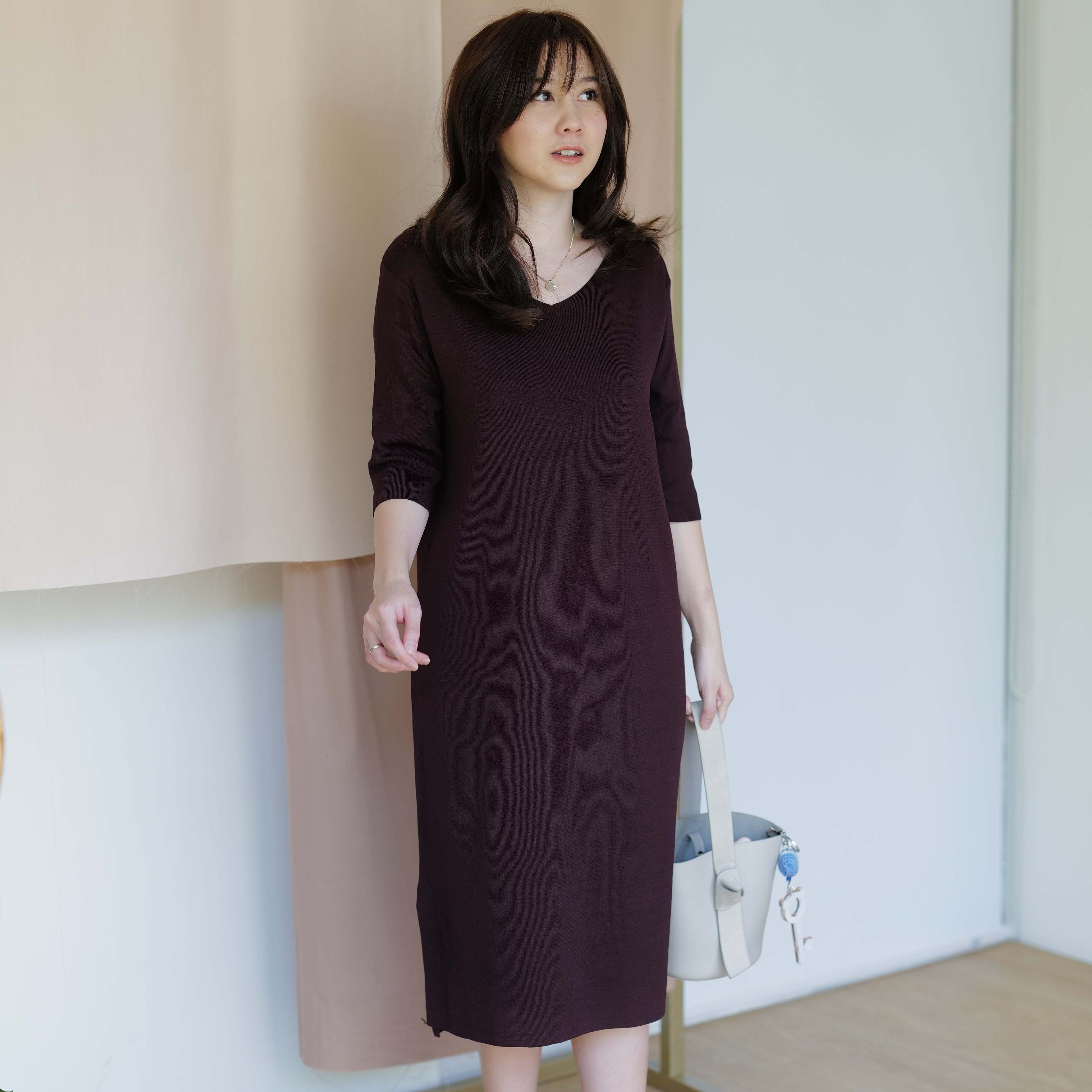 Jasinta Premium Knit Midi Dress