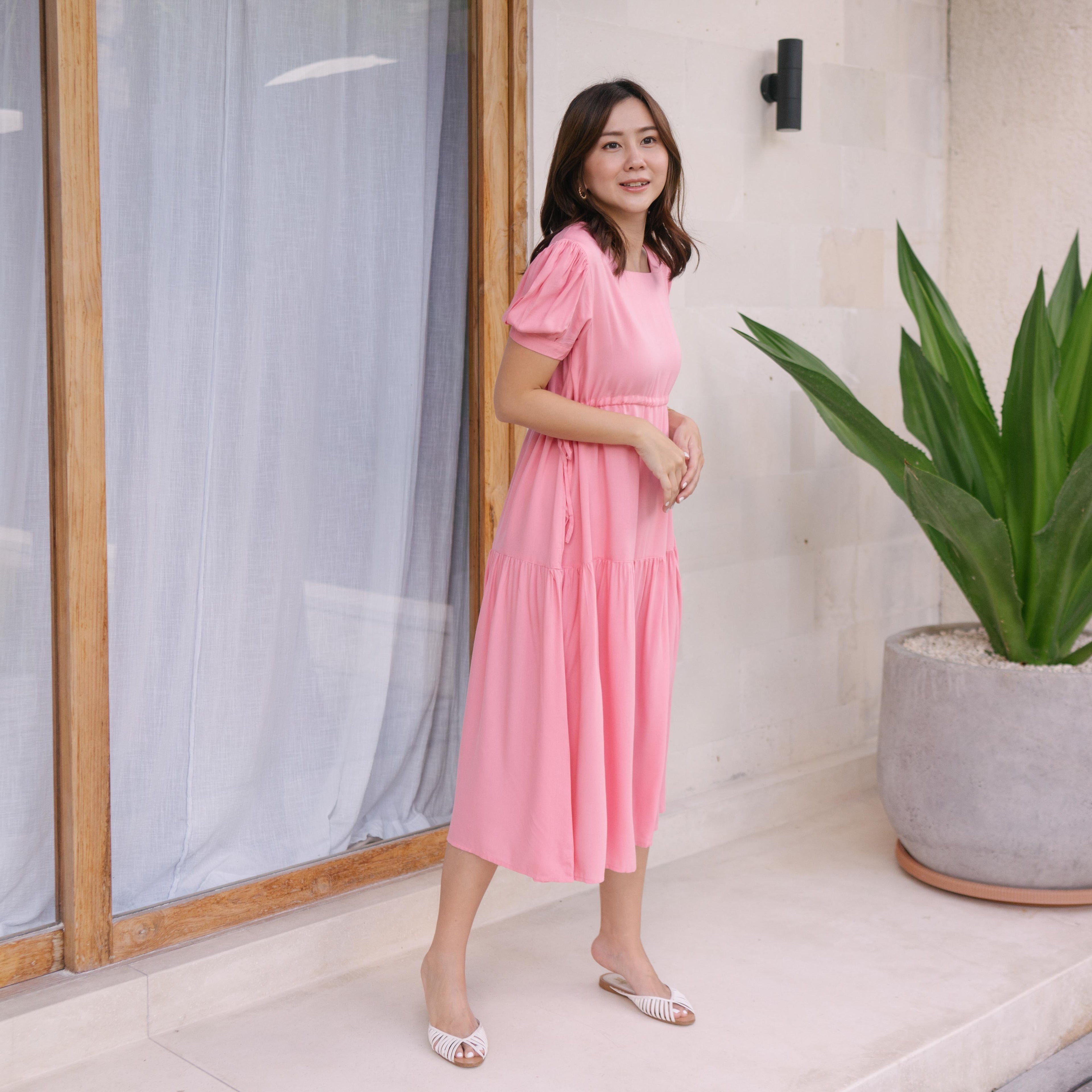 Lolliestory Hana Cotton Midi Dress - Lolliestory