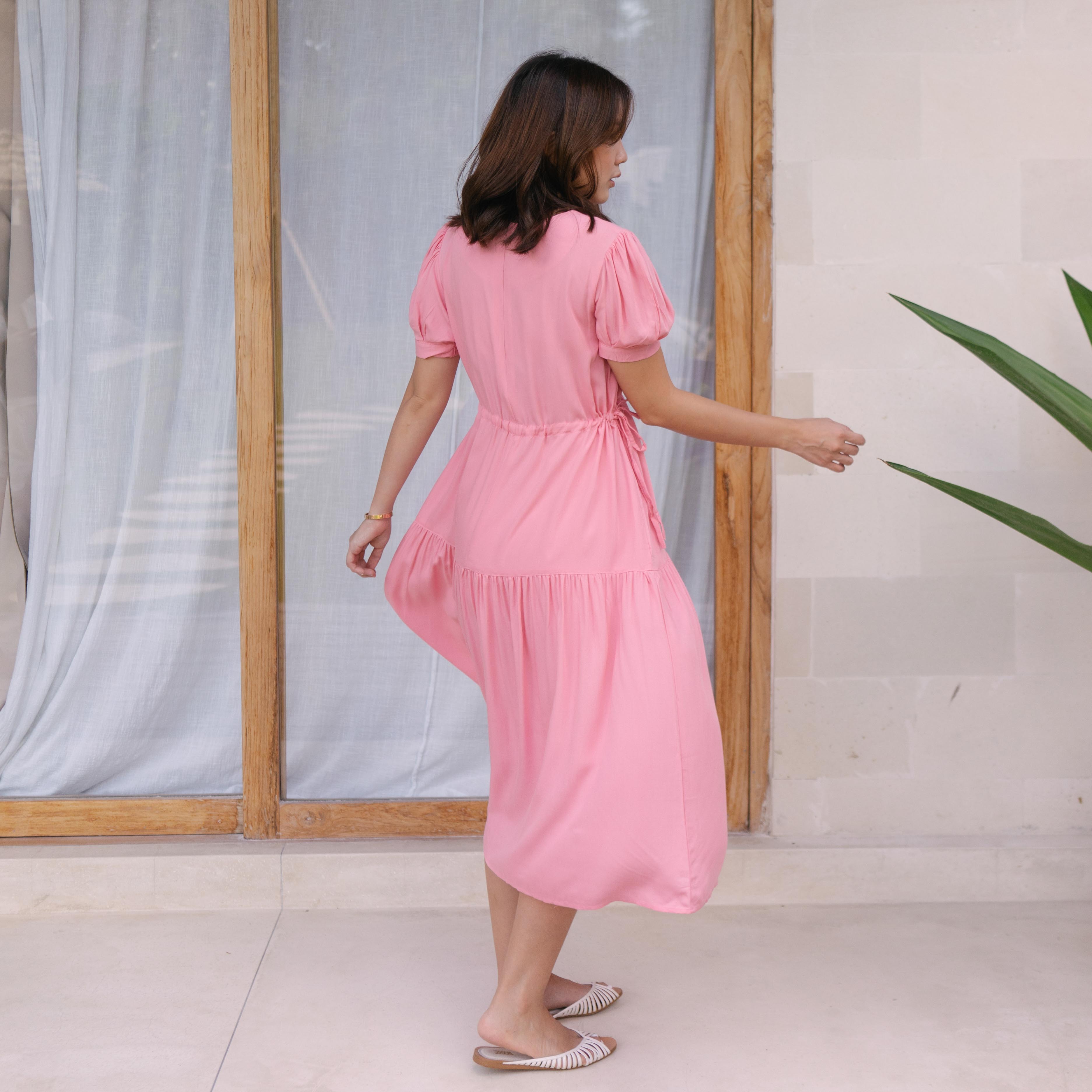 Lolliestory Hana Cotton Midi Dress - Lolliestory